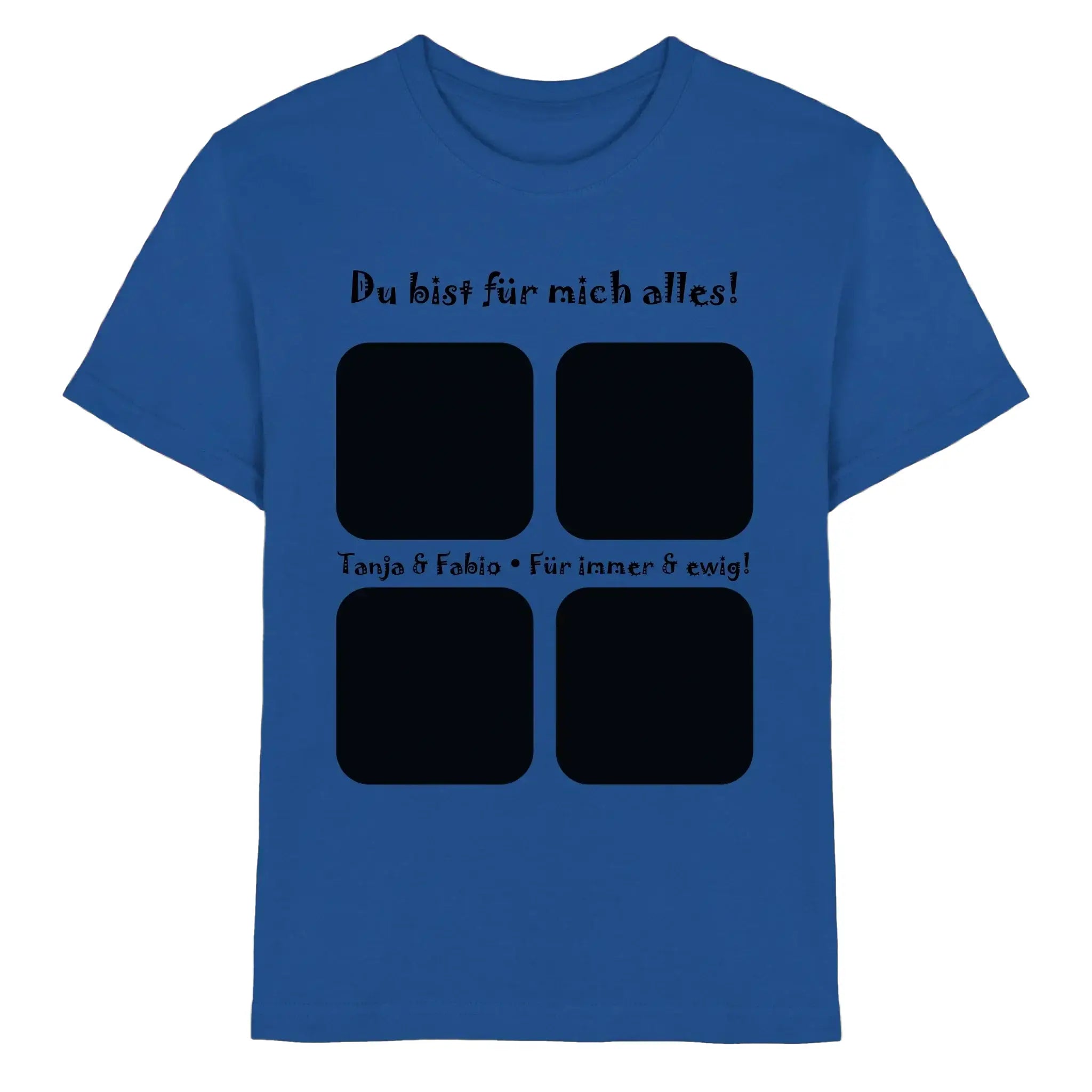 4er-Collage • mehrere Artikel • ’Statement-Collection’ • Wunschtext • Mein Fotomotiv - Premium Kinder T-Shirt