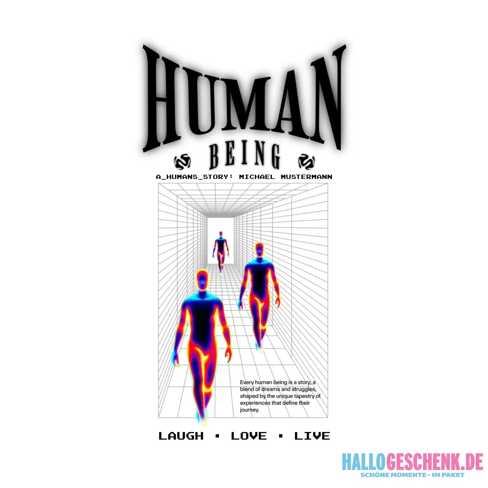 4in1-Kollektion: Human beingâą fĂŒr Damen & Herren âą Exklusivdesign âą personalisiert oder ohne Personalisierung