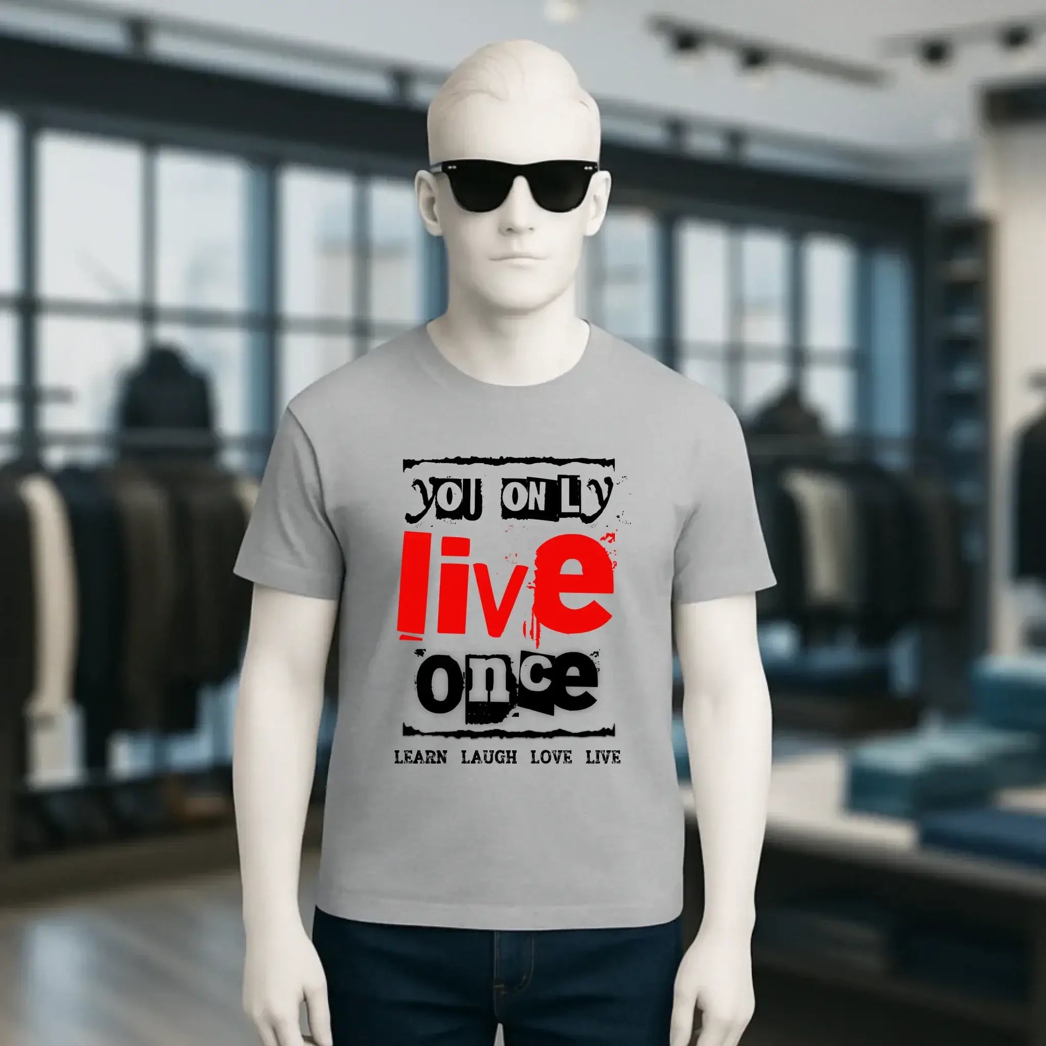 4in1-Kollektion: You only live once • für Damen & Herren • Exklusivdesign • personalisiert oder ohne Personalisierung