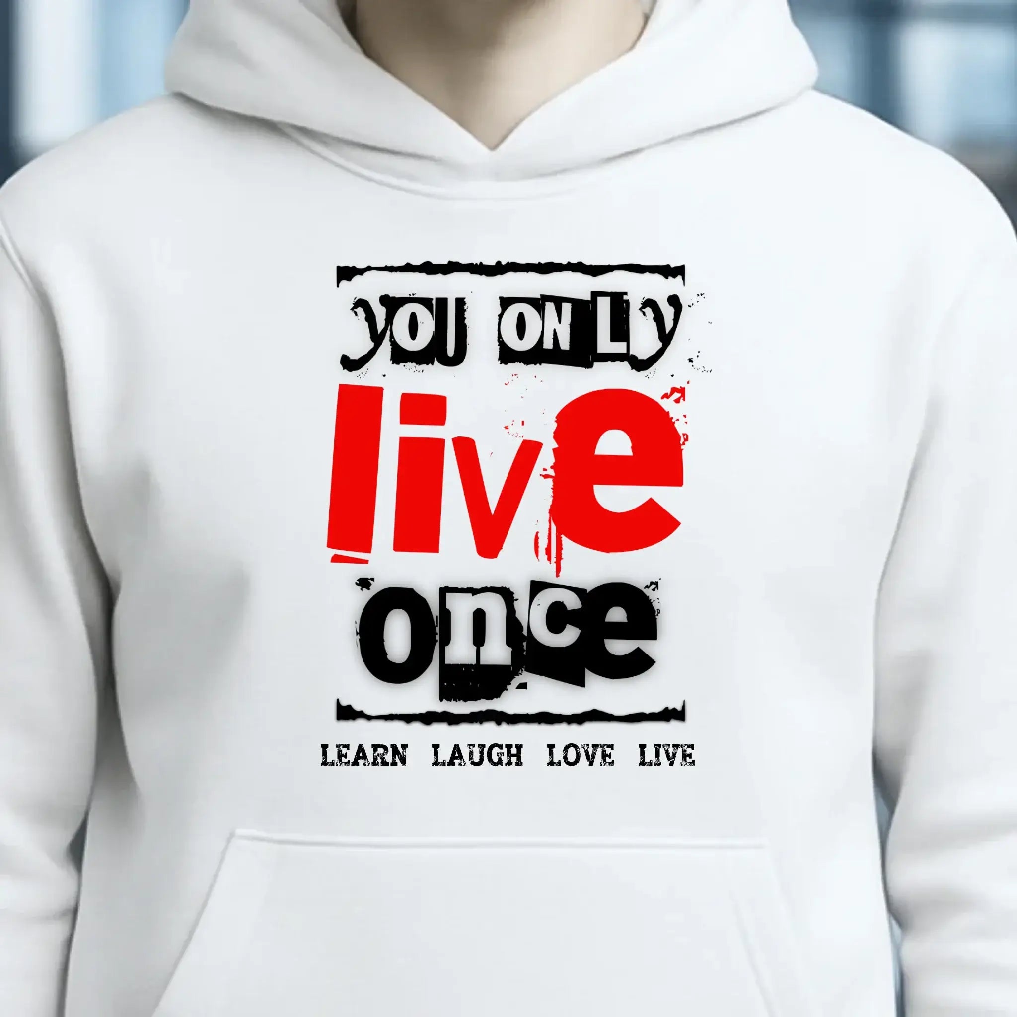 4in1-Kollektion: You only live once • für Damen & Herren • Exklusivdesign • personalisiert oder ohne Personalisierung