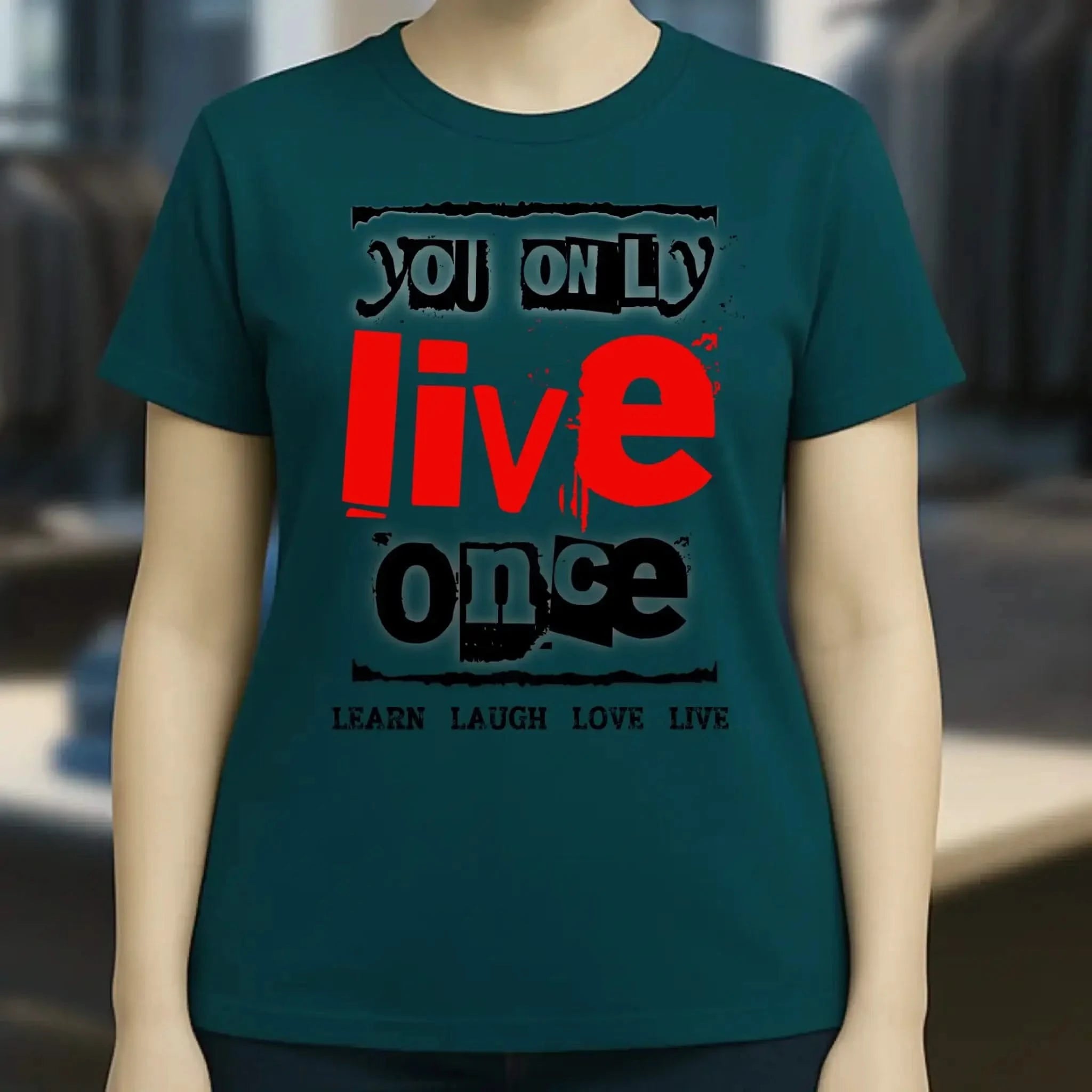 4in1-Kollektion: You only live once • für Damen & Herren • Exklusivdesign • personalisiert oder ohne Personalisierung