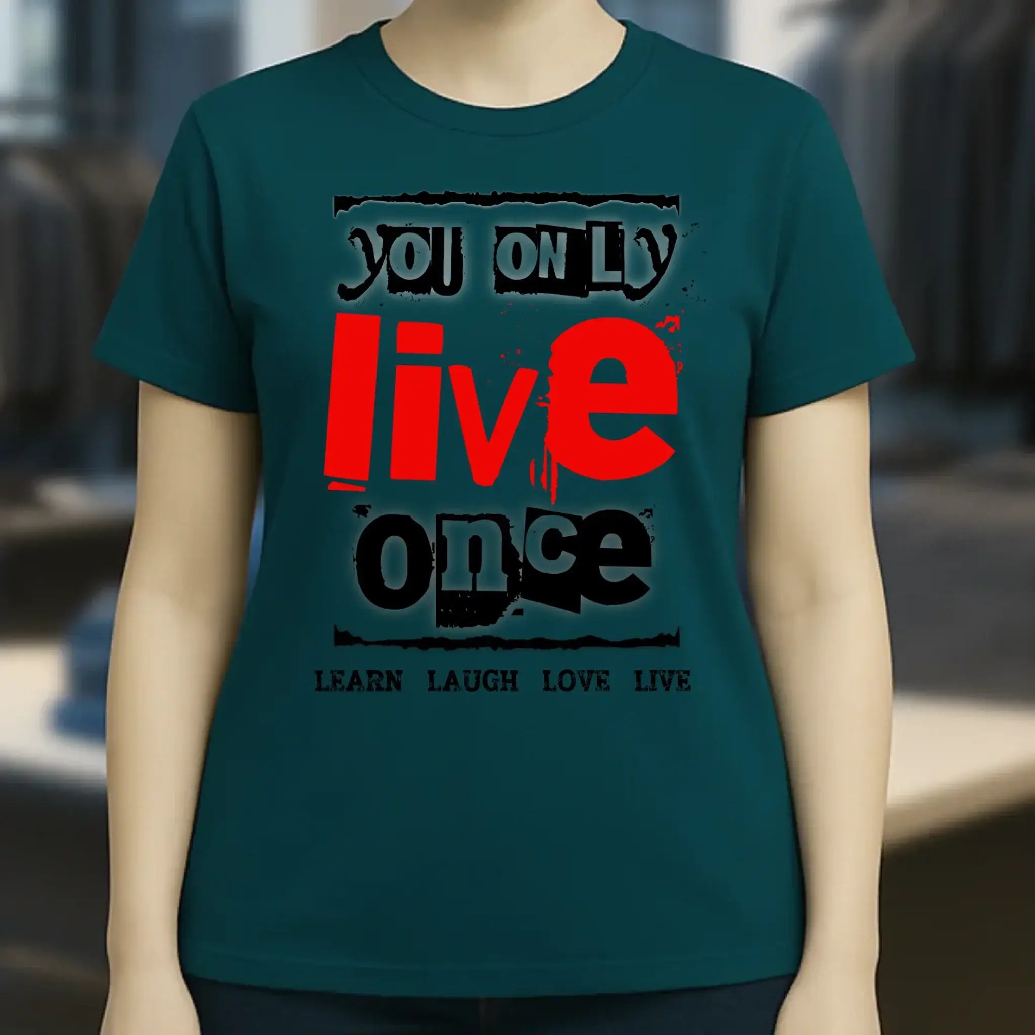 4in1-Kollektion: You only live once • für Damen & Herren • Exklusivdesign • personalisiert oder ohne Personalisierung