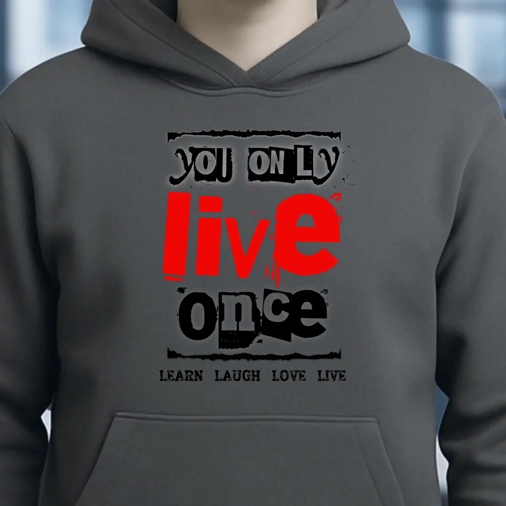 4in1-Kollektion: You only live once • für Damen & Herren • Exklusivdesign • personalisiert oder ohne Personalisierung