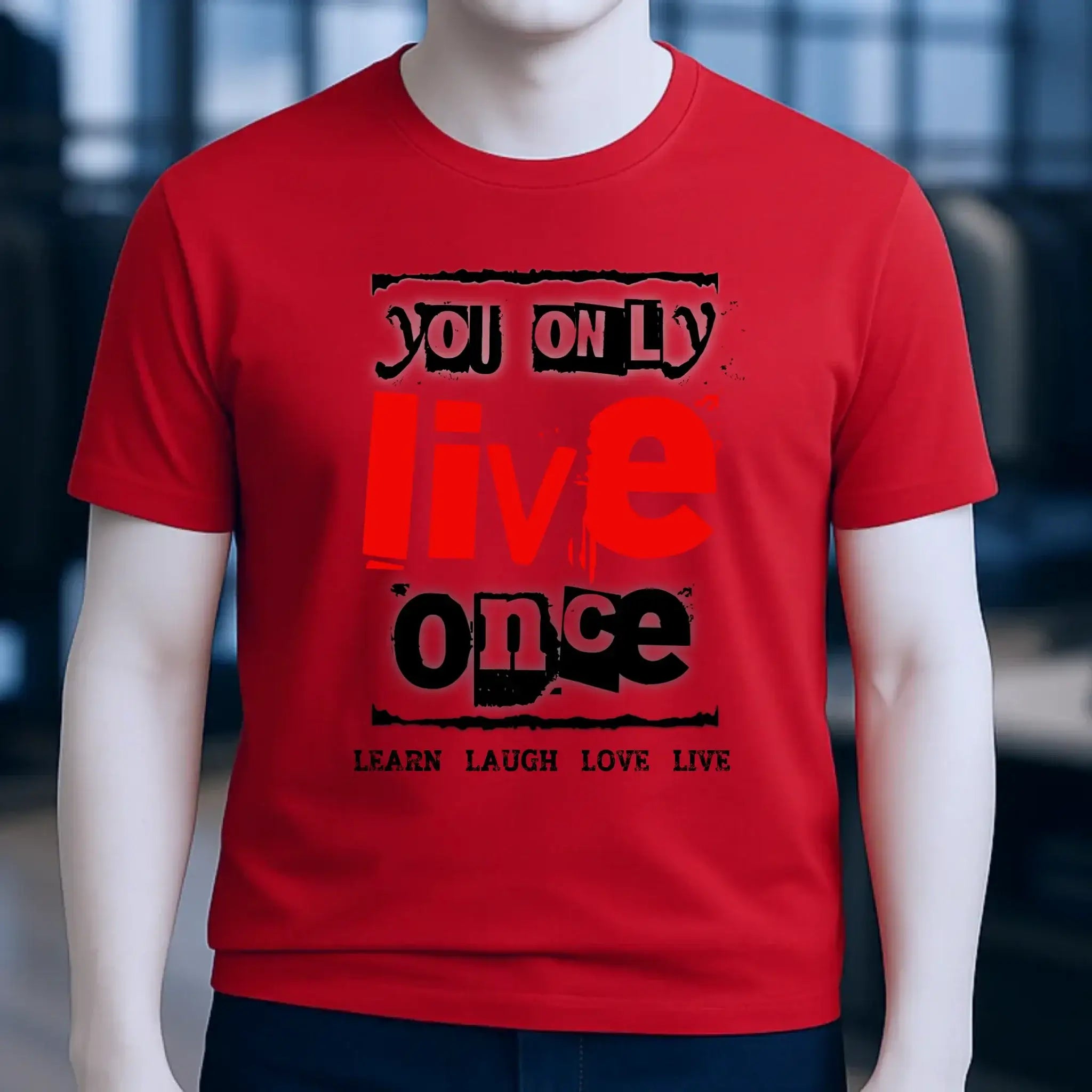 4in1-Kollektion: You only live once • für Damen & Herren • Exklusivdesign • personalisiert oder ohne Personalisierung