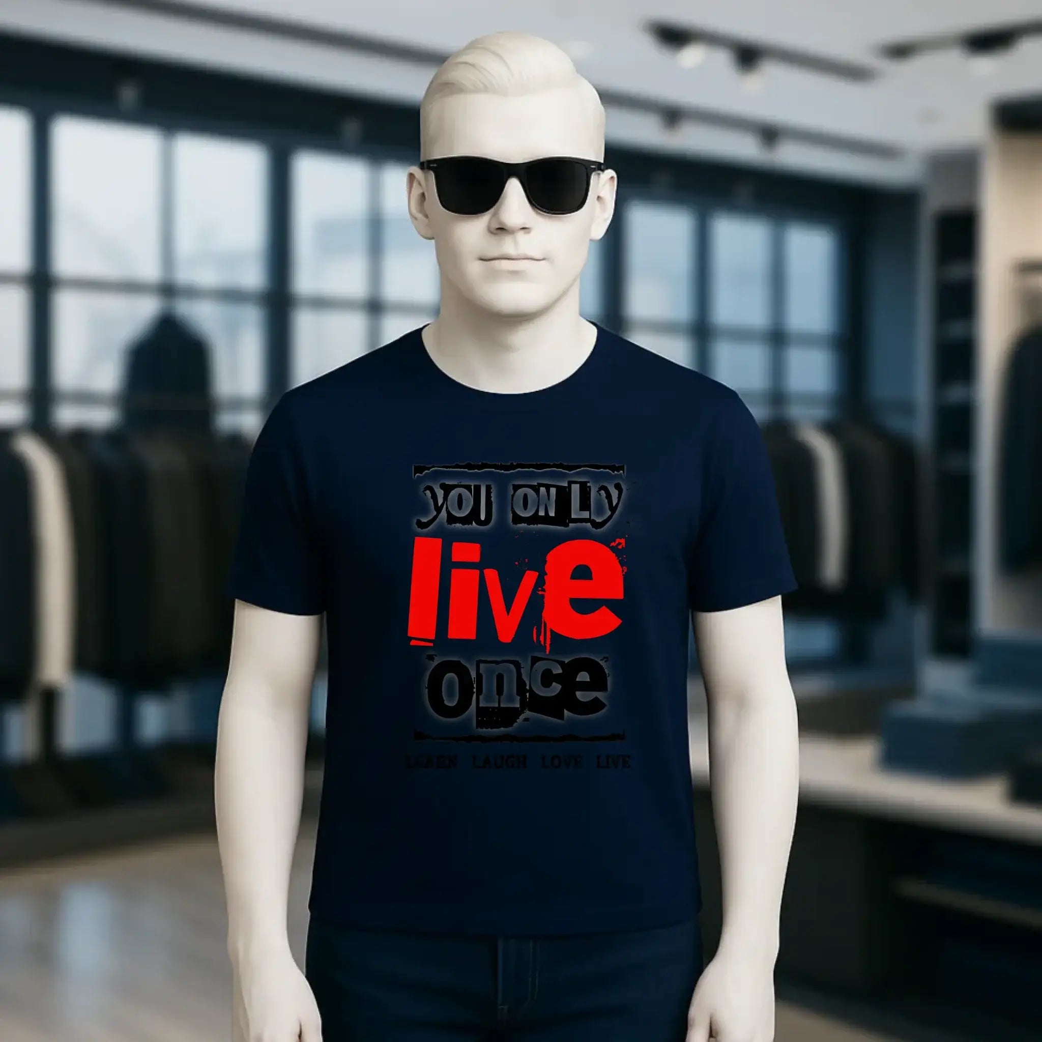 4in1-Kollektion: You only live once • für Damen & Herren • Exklusivdesign • personalisiert oder ohne Personalisierung
