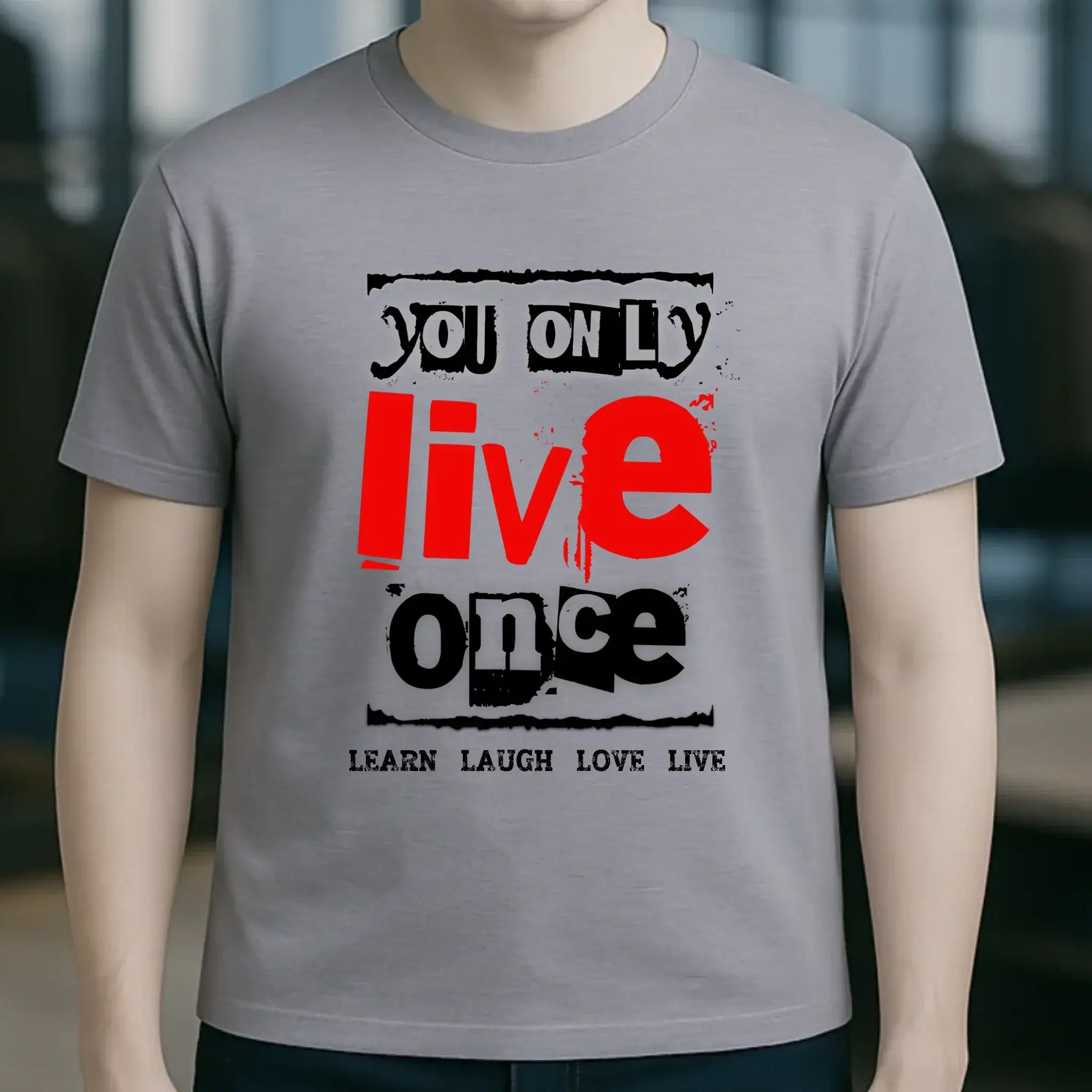 4in1-Kollektion: You only live once • für Damen & Herren • Exklusivdesign • personalisiert oder ohne Personalisierung