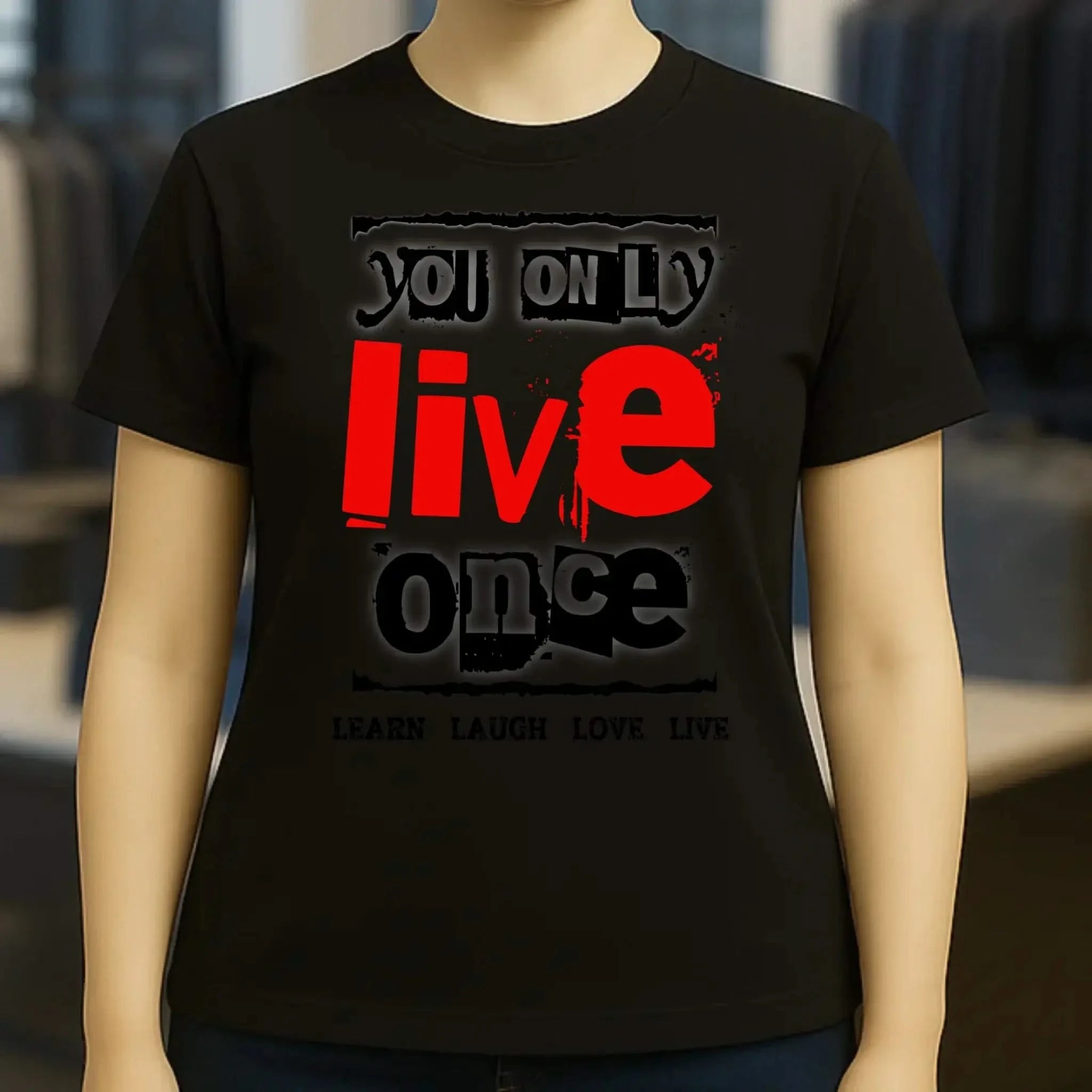 4in1-Kollektion: You only live once • für Damen & Herren • Exklusivdesign • personalisiert oder ohne Personalisierung