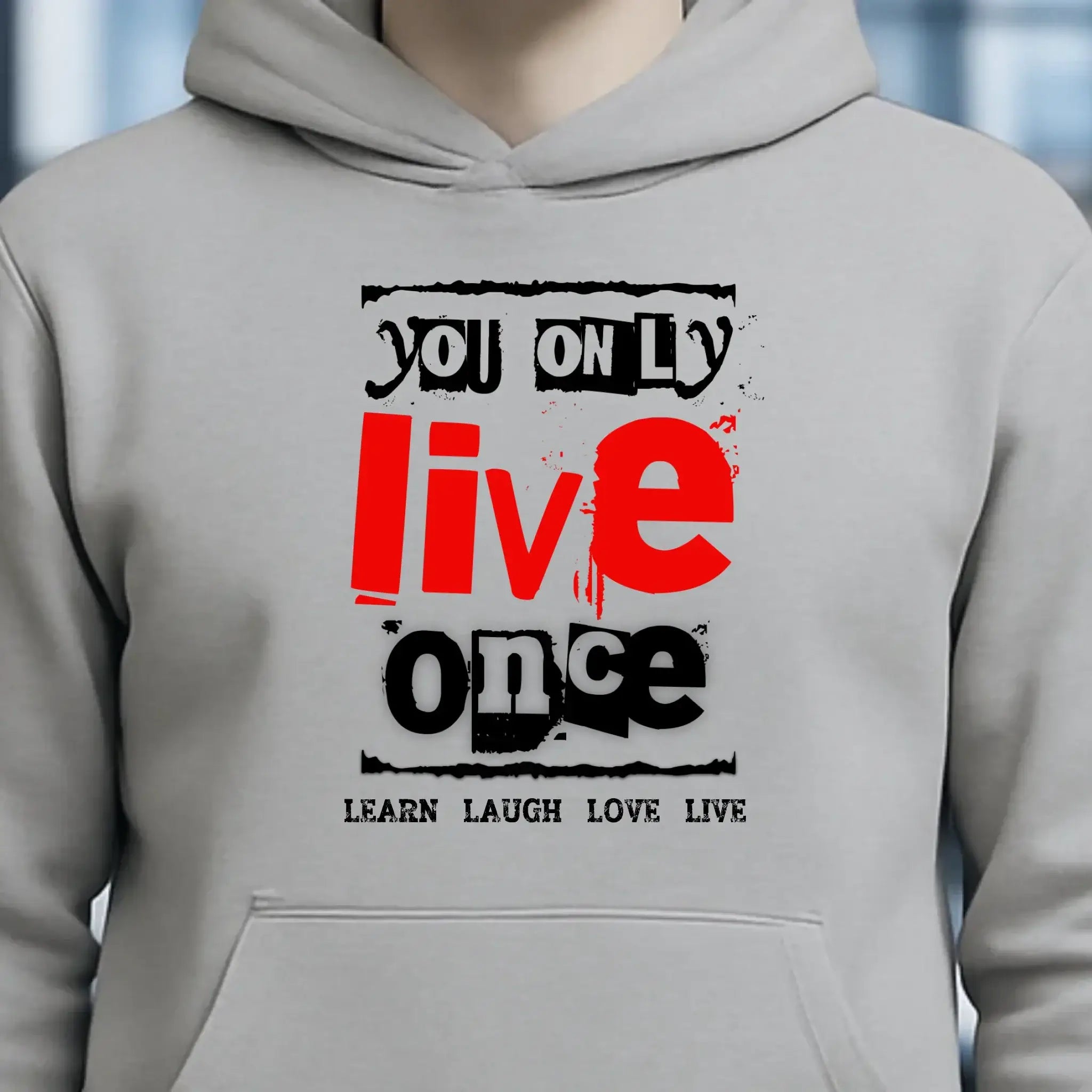 4in1-Kollektion: You only live once • für Damen & Herren • Exklusivdesign • personalisiert oder ohne Personalisierung