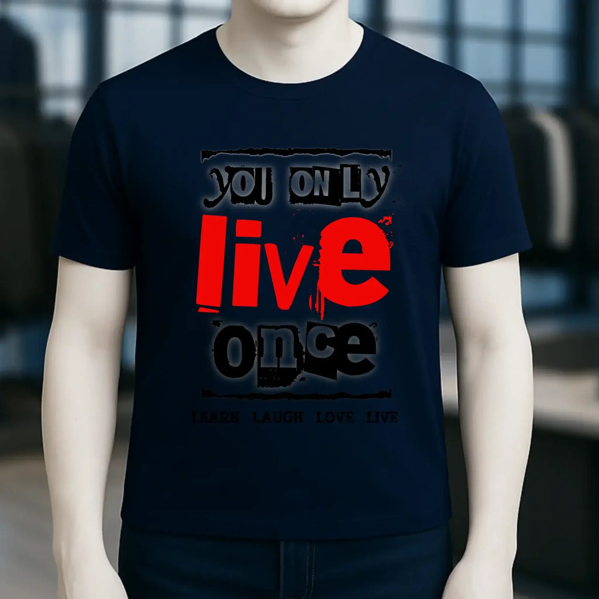 4in1-Kollektion: You only live once • für Damen & Herren • Exklusivdesign • personalisiert oder ohne Personalisierung