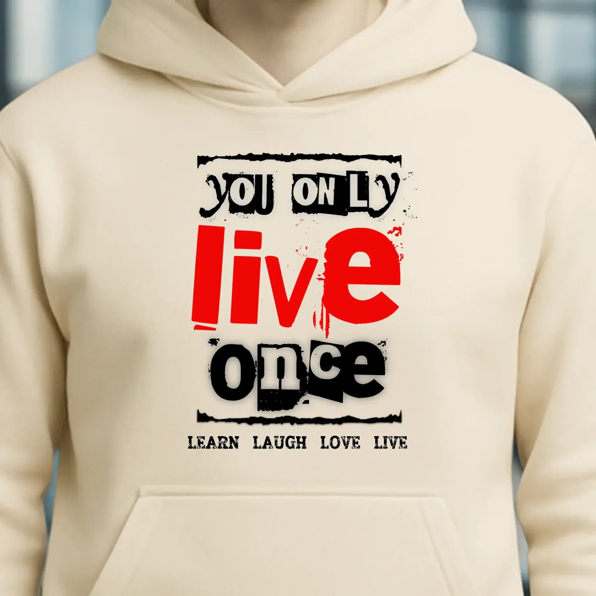 4in1-Kollektion: You only live once • für Damen & Herren • Exklusivdesign • personalisiert oder ohne Personalisierung