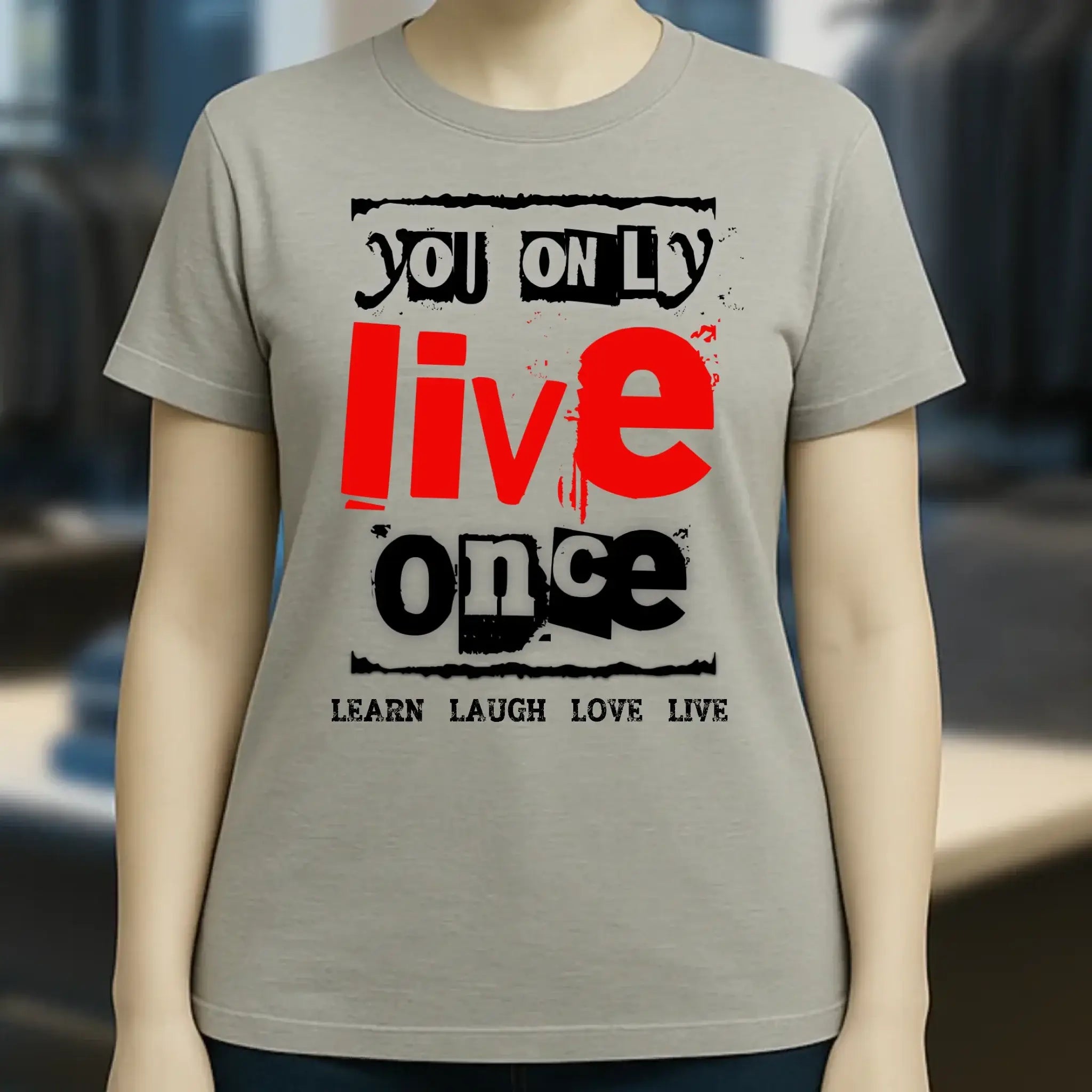 4in1-Kollektion: You only live once • für Damen & Herren • Exklusivdesign • personalisiert oder ohne Personalisierung