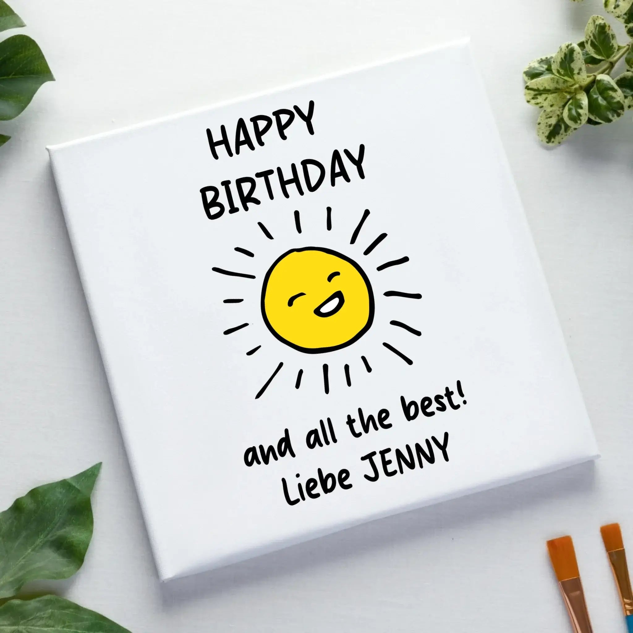 50+ personalisierbare Motive ’Allerlei’-Kollektion • Leinwand 50x50 cm - Leinwand auf Holzkeilrahmen / Standard