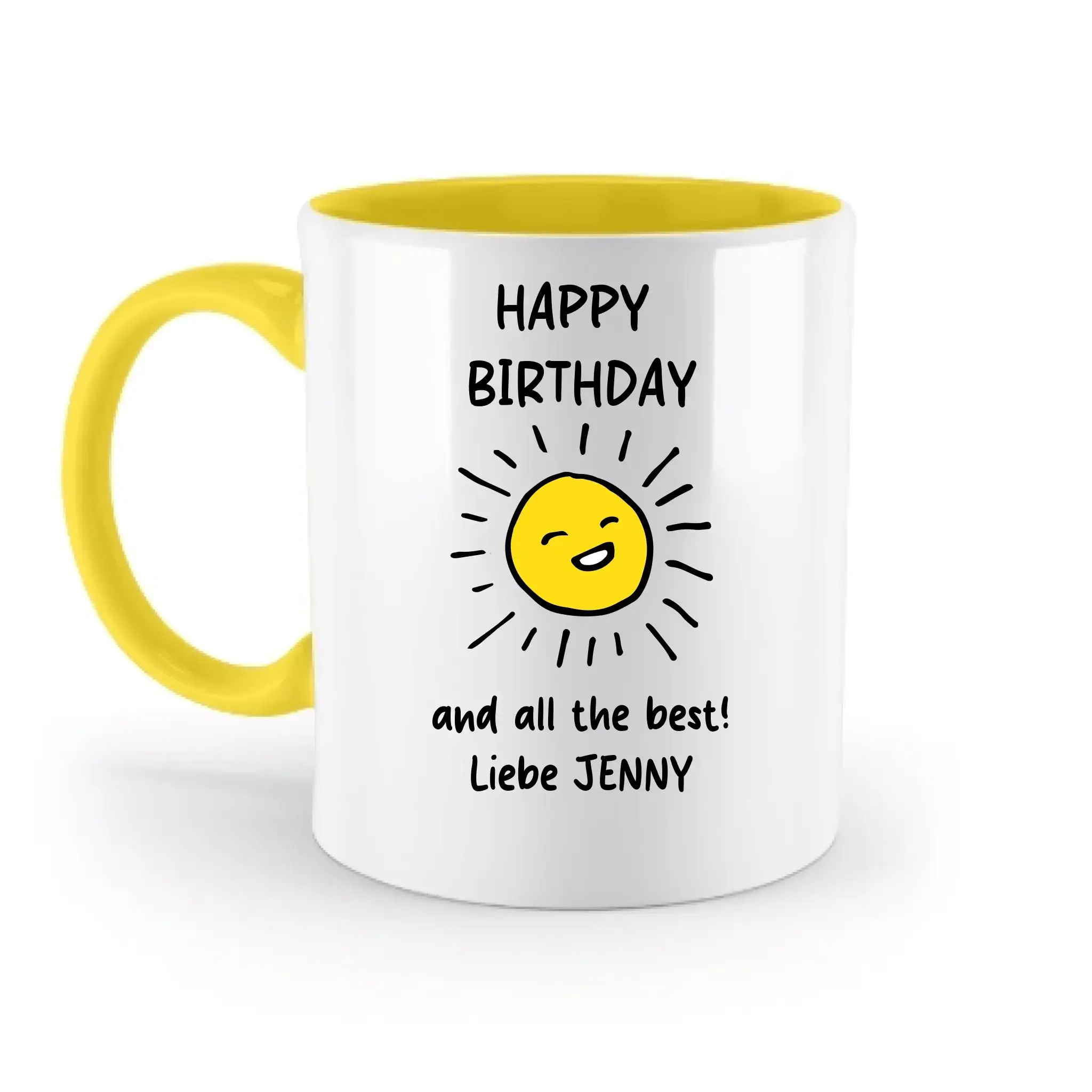 50 + personalisierbare Motive ’Allerlei’-Kollektion • personalisiert • zweifarbige Tasse (spülmaschinenfest)