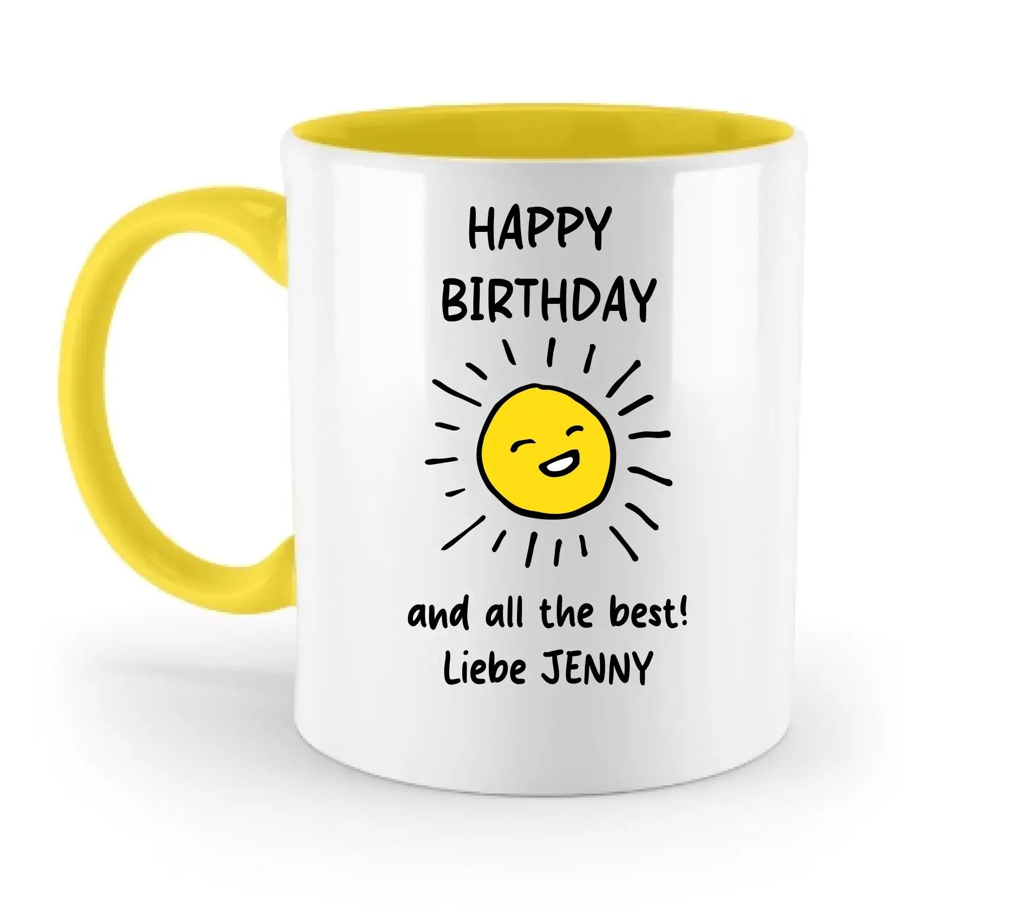 50+ personalisierbare Motive ’Allerlei’-Kollektion • personalisiert • zweifarbige Tasse (spülmaschinenfest)