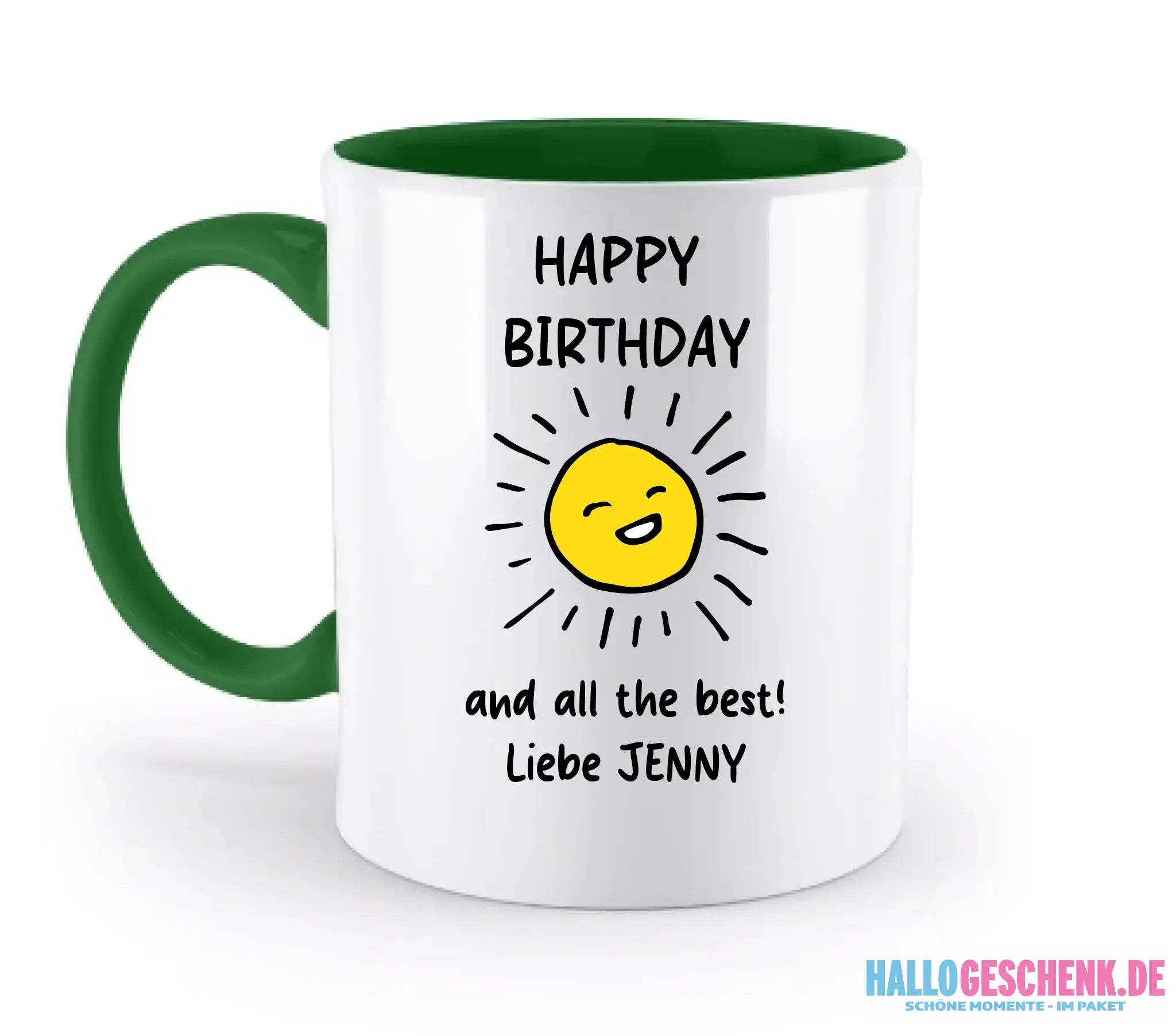 50+ personalisierbare Motive ’Allerlei’-Kollektion • personalisiert • zweifarbige Tasse (spülmaschinenfest)