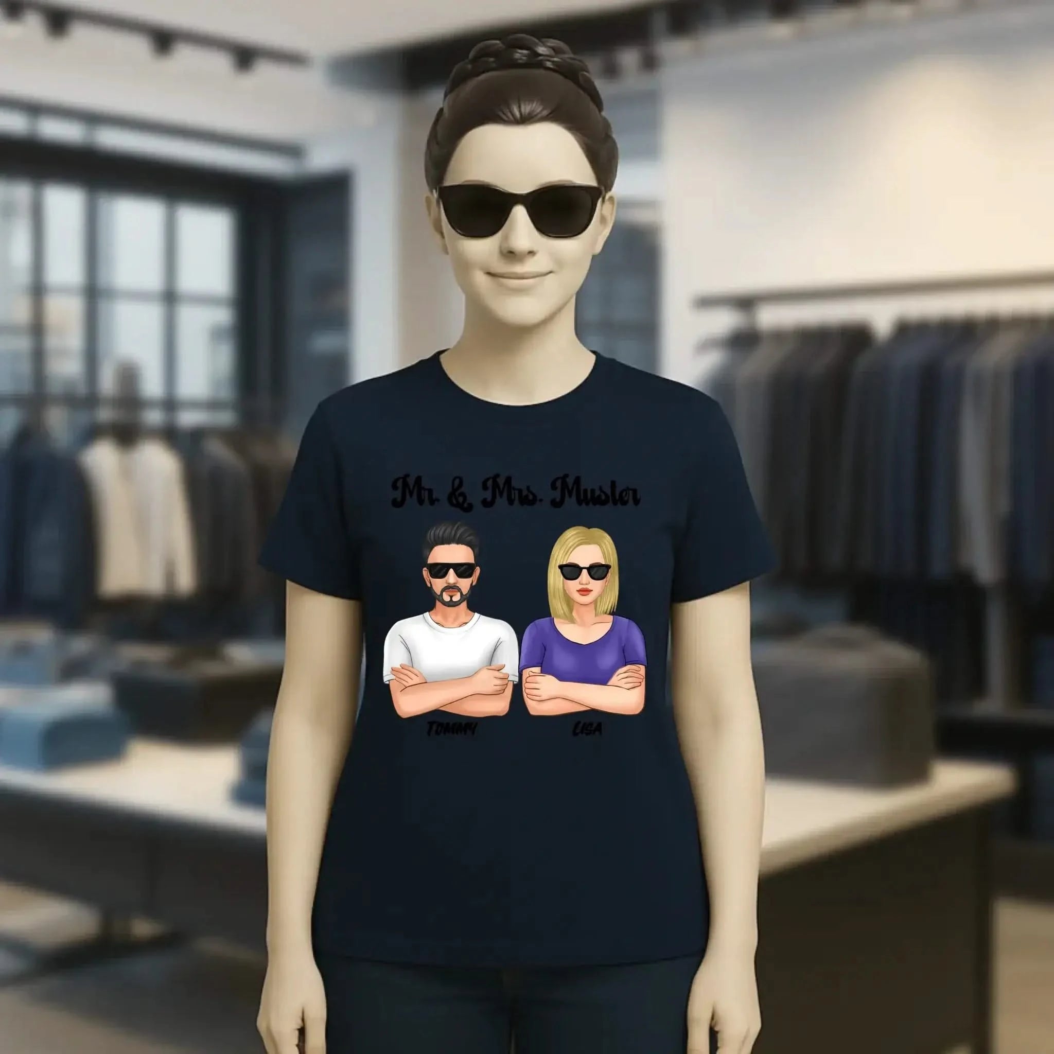 5in1: Cool Couple - Ladies Premium T-Shirt XS-2XL aus Bio-Baumwolle für Damen