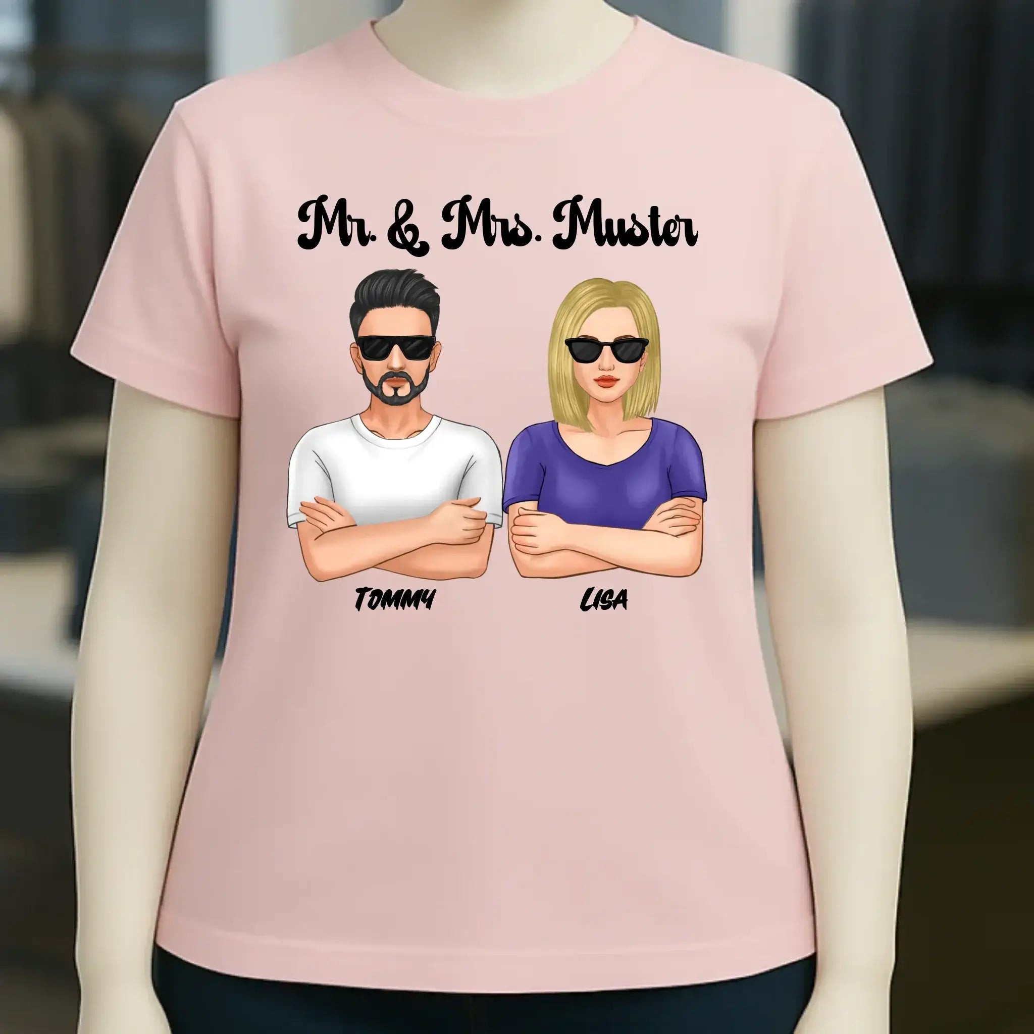 5in1: Cool Couple - Ladies Premium T-Shirt XS-2XL aus Bio-Baumwolle für Damen
