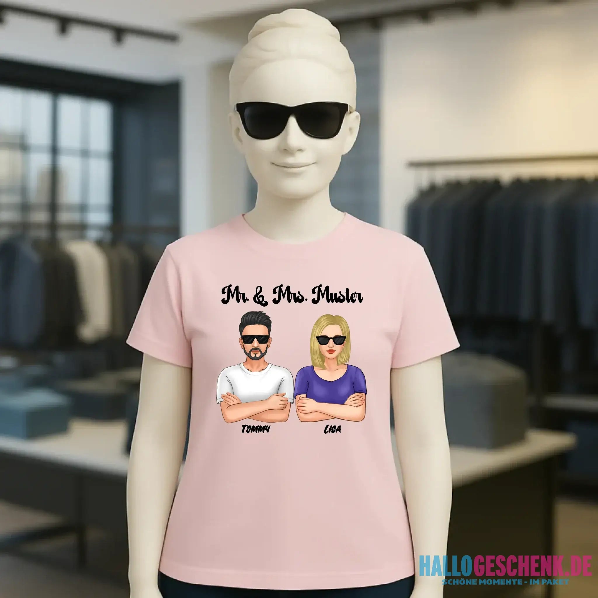 5in1: Cool Couple - Ladies Premium T-Shirt XS-2XL aus Bio-Baumwolle für Damen