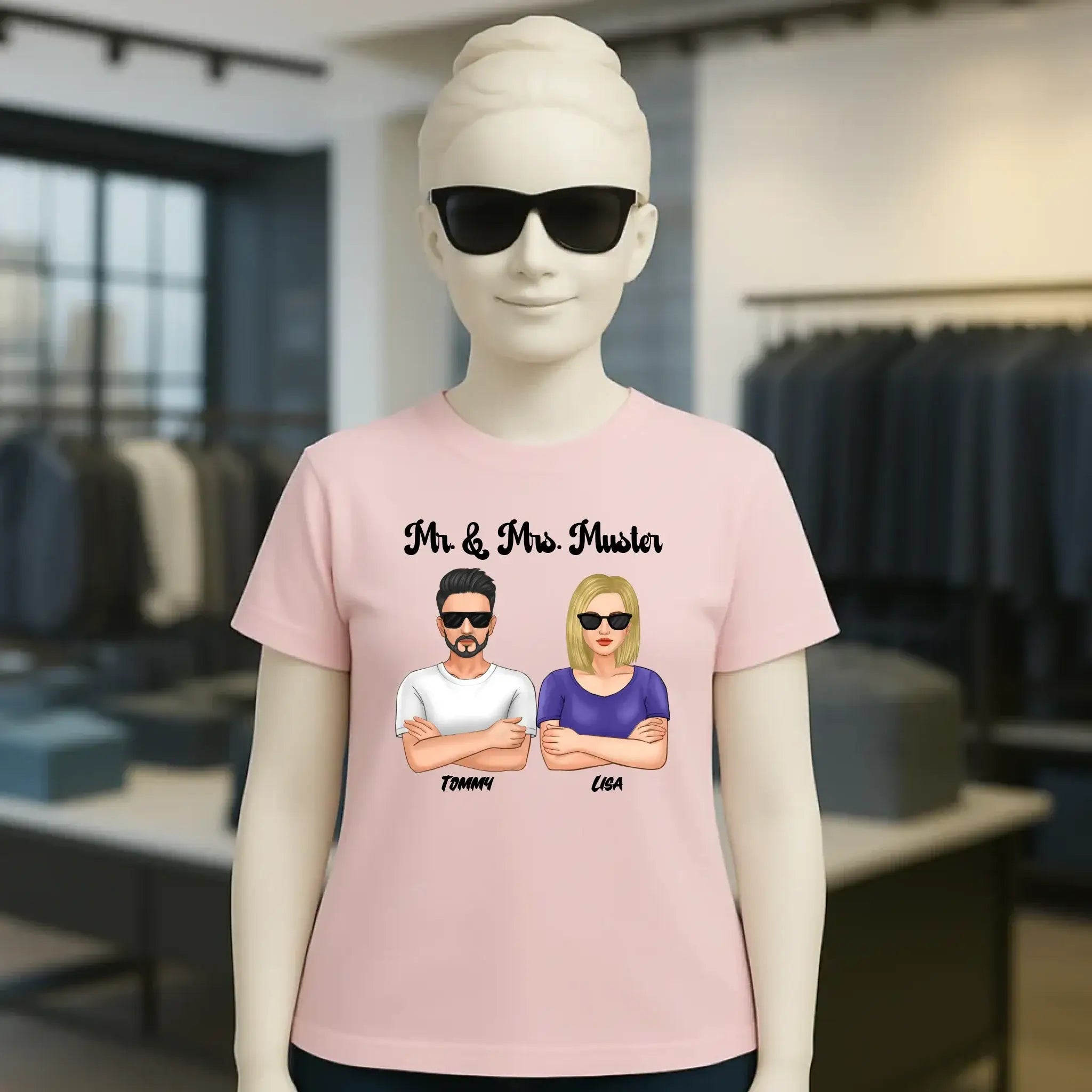 5in1: Cool Couple - Ladies Premium T-Shirt XS-2XL aus Bio-Baumwolle für Damen