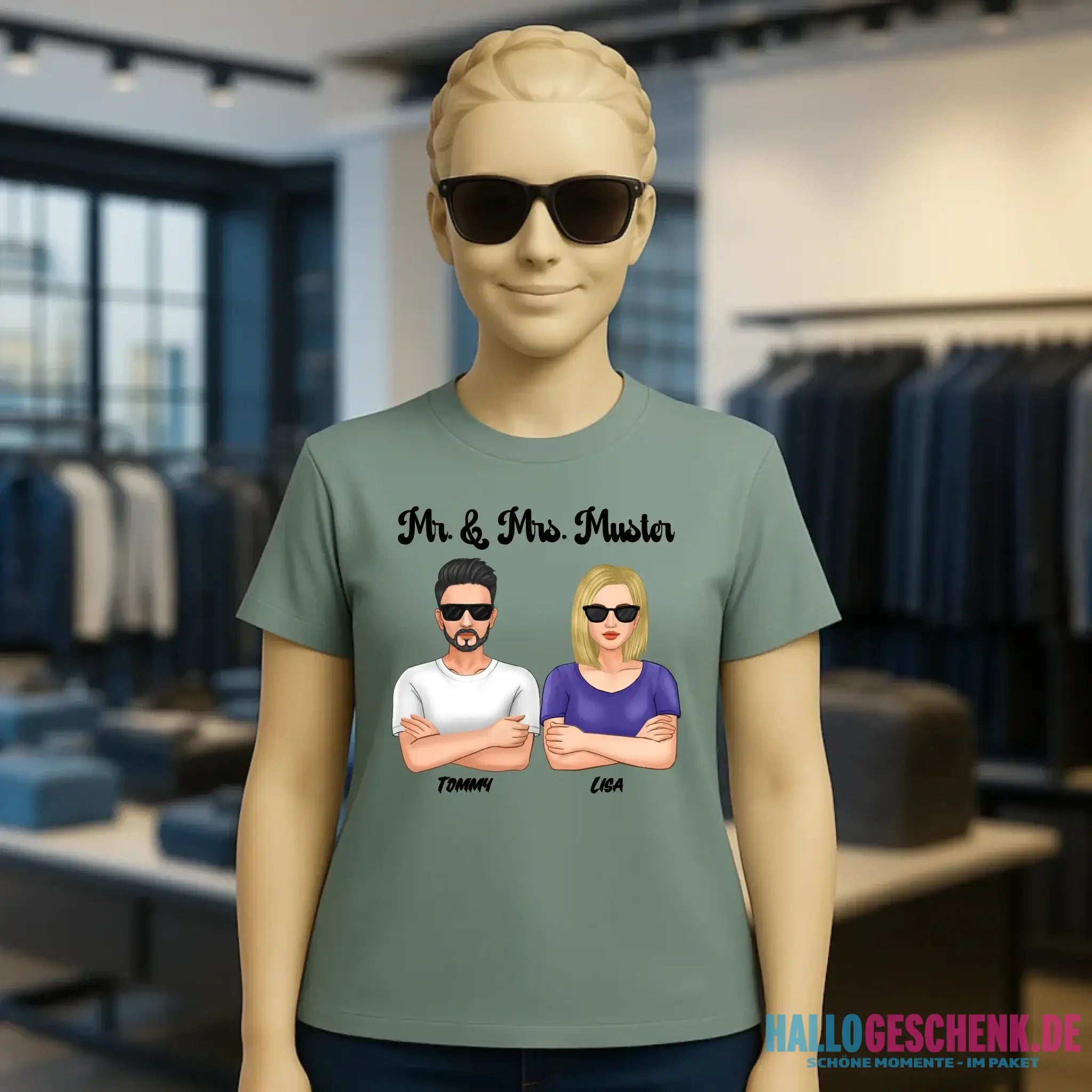 5in1: Cool Couple - Ladies Premium T-Shirt XS-2XL aus Bio-Baumwolle für Damen