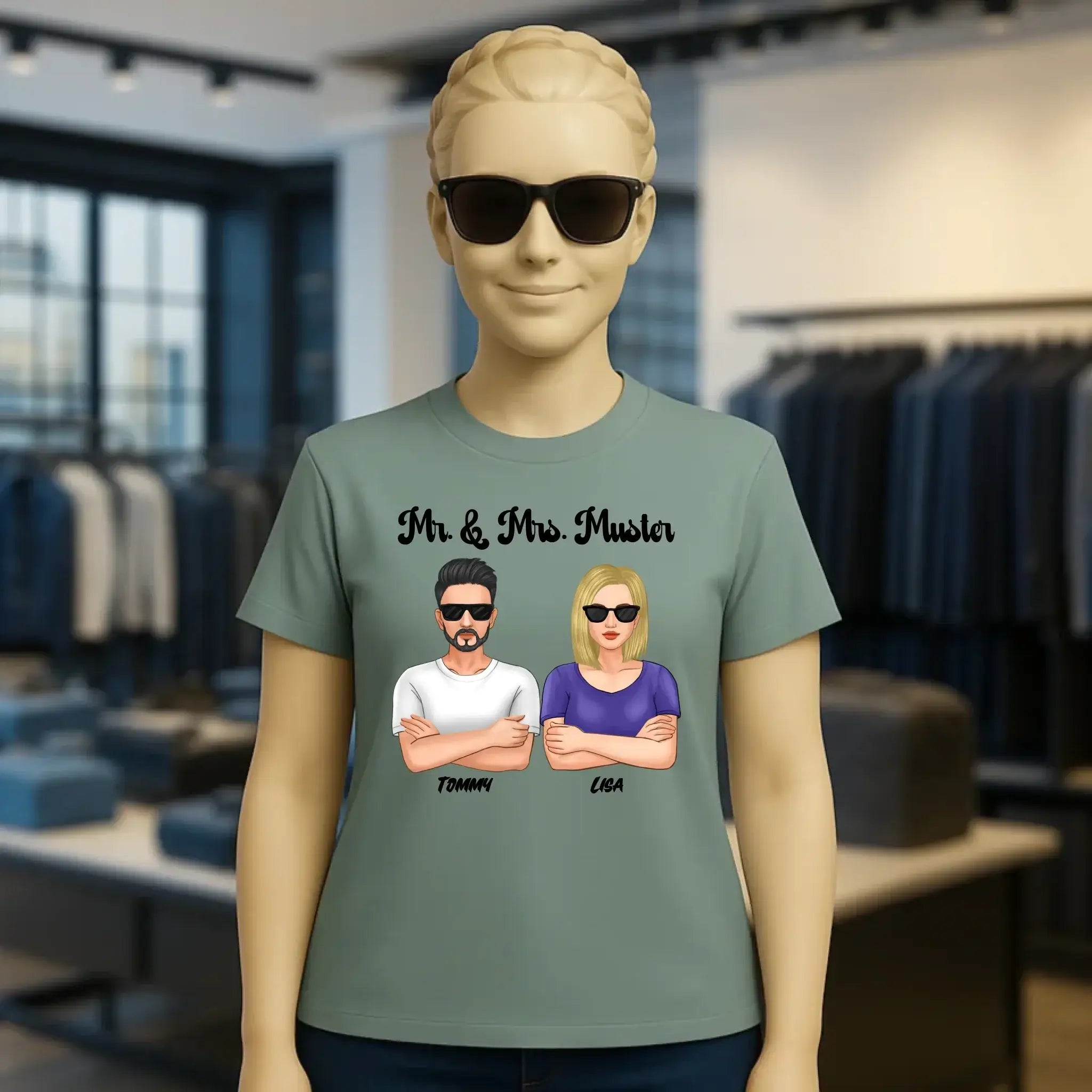 5in1: Cool Couple - Ladies Premium T-Shirt XS-2XL aus Bio-Baumwolle für Damen