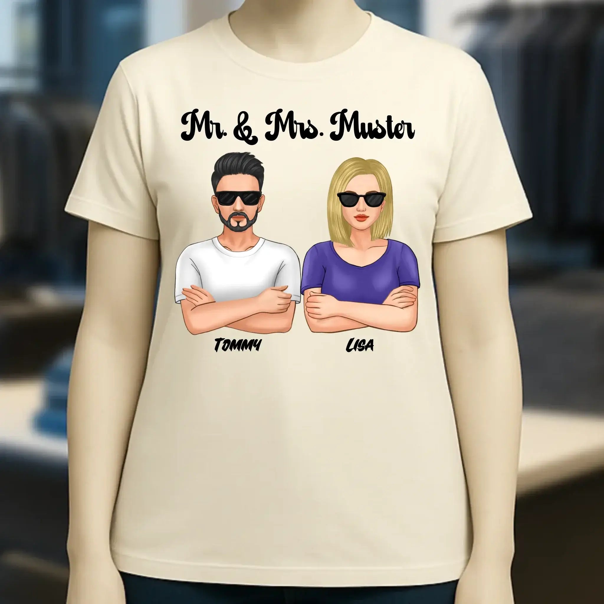 5in1: Cool Couple - Ladies Premium T-Shirt XS-2XL aus Bio-Baumwolle für Damen