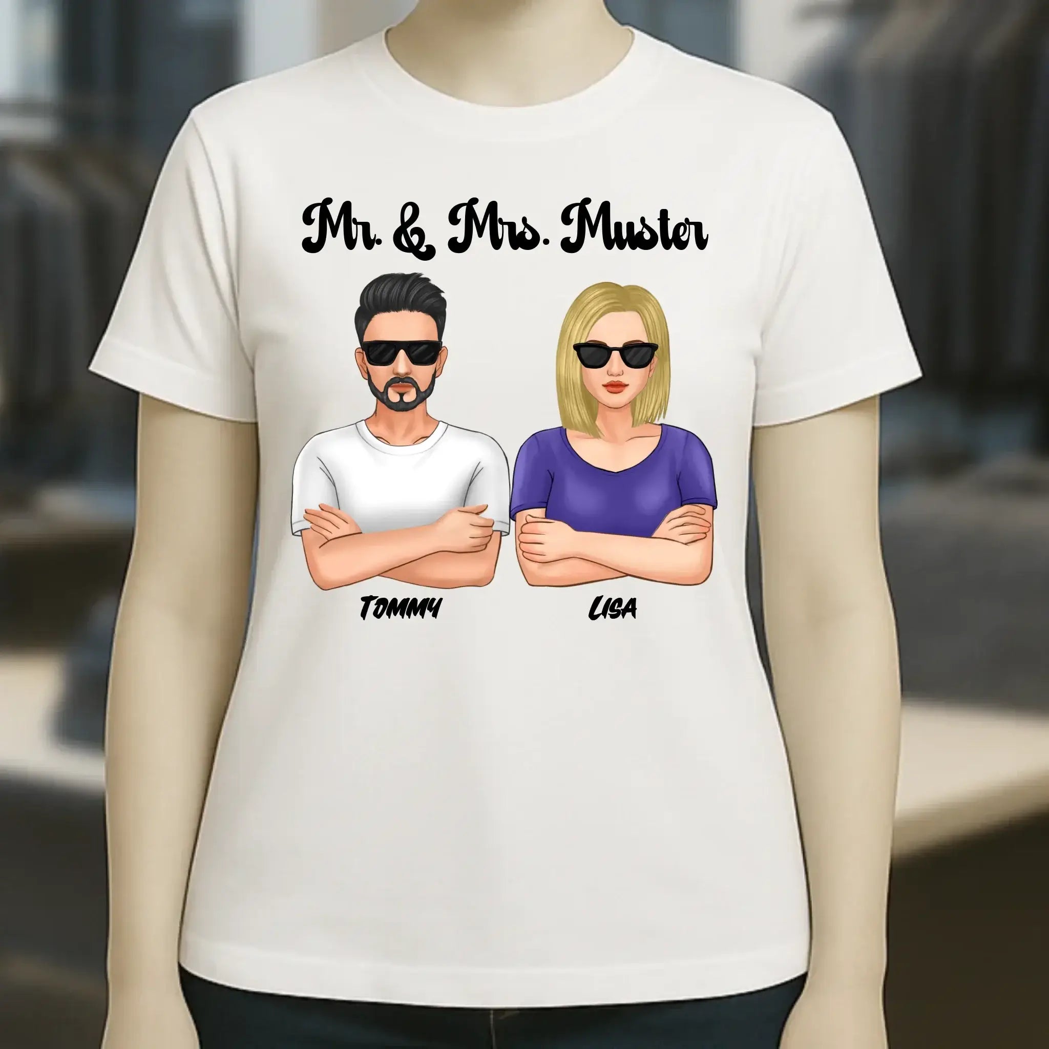5in1: Cool Couple - Ladies Premium T-Shirt XS-2XL aus Bio-Baumwolle für Damen