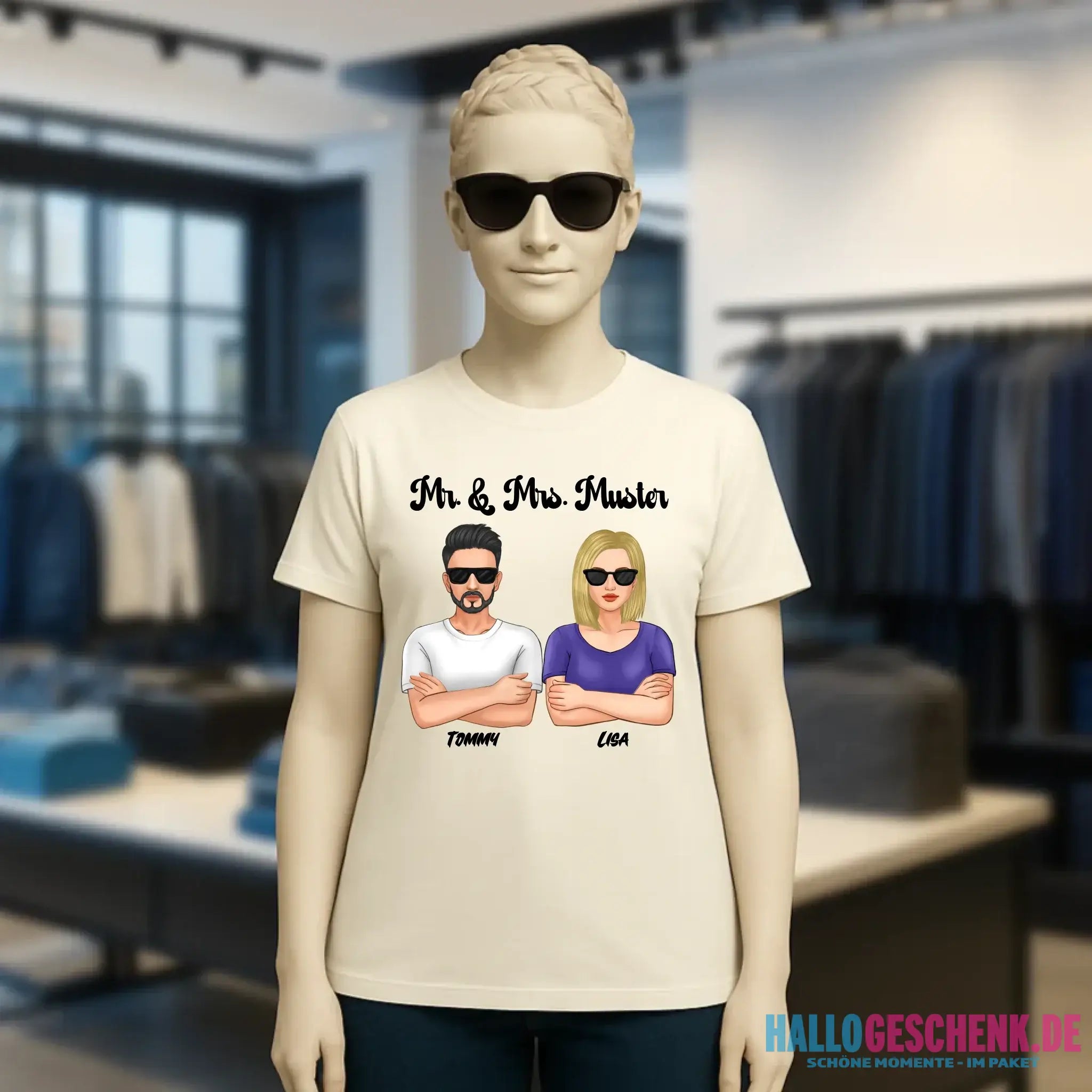 5in1: Cool Couple - Ladies Premium T-Shirt XS-2XL aus Bio-Baumwolle für Damen