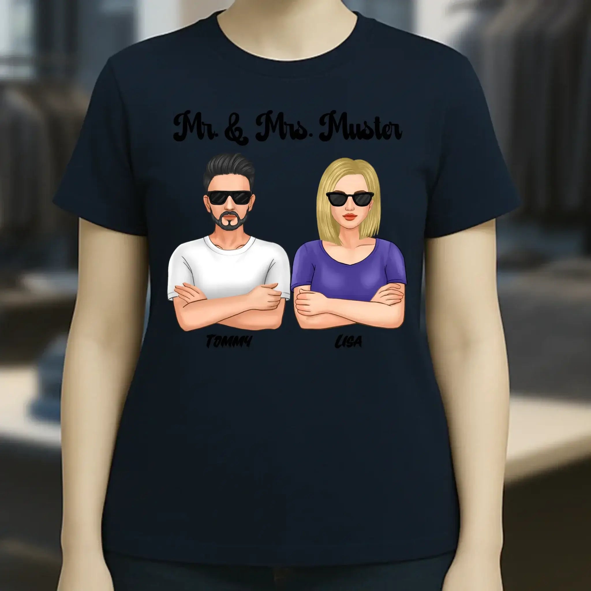 5in1: Cool Couple - Ladies Premium T-Shirt XS-2XL aus Bio-Baumwolle für Damen