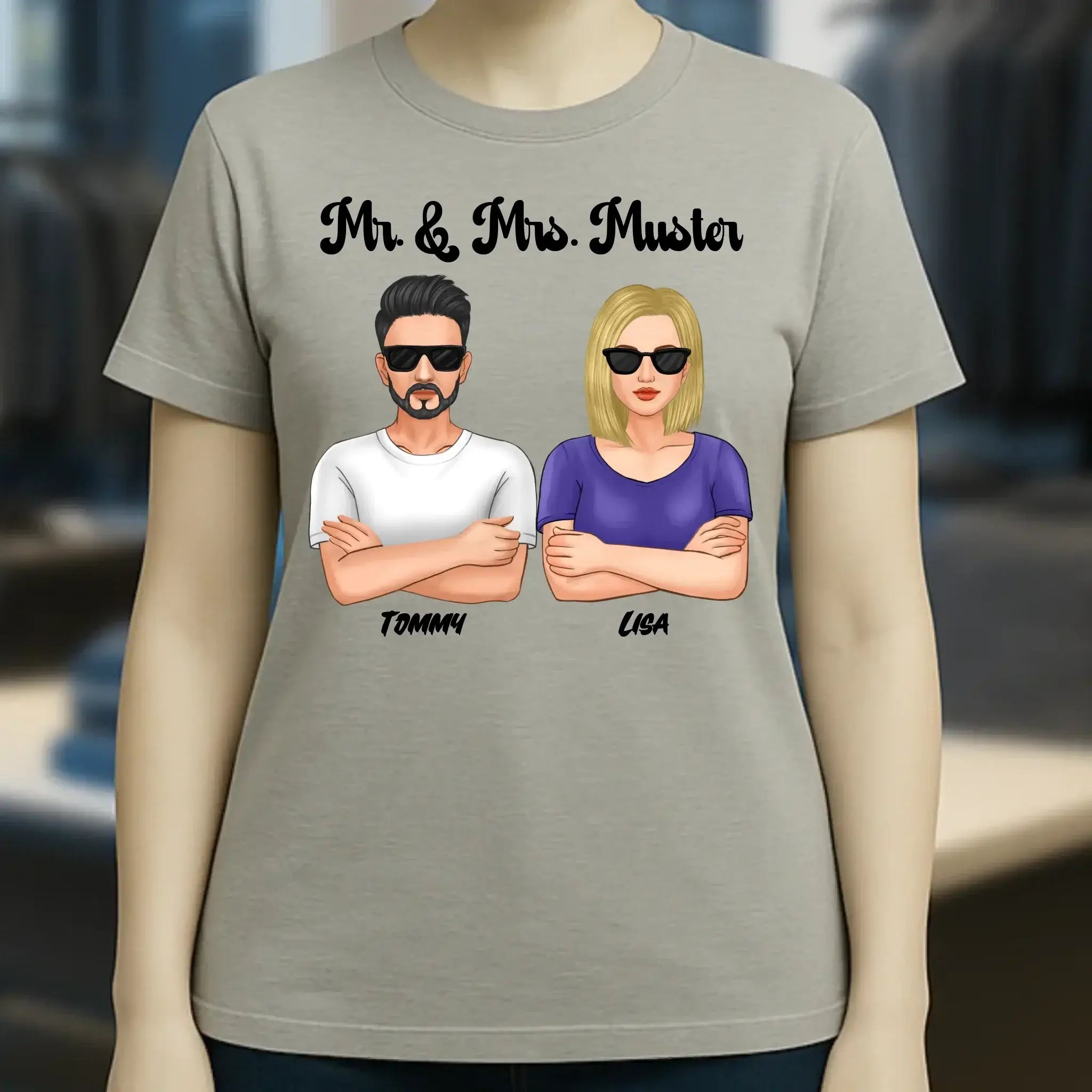 5in1: Cool Couple - Ladies Premium T-Shirt XS-2XL aus Bio-Baumwolle für Damen