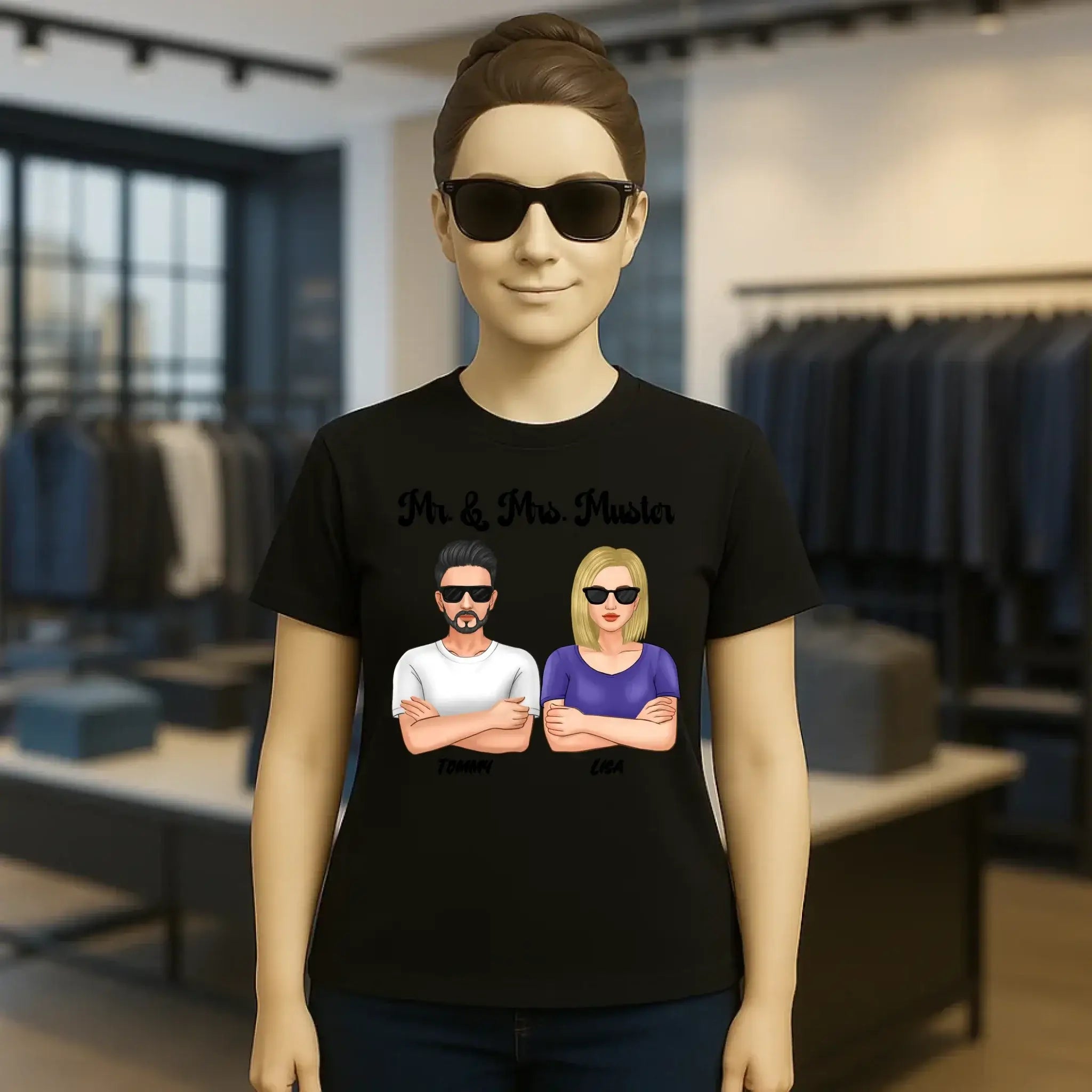 5in1: Cool Couple - Ladies Premium T-Shirt XS-2XL aus Bio-Baumwolle für Damen