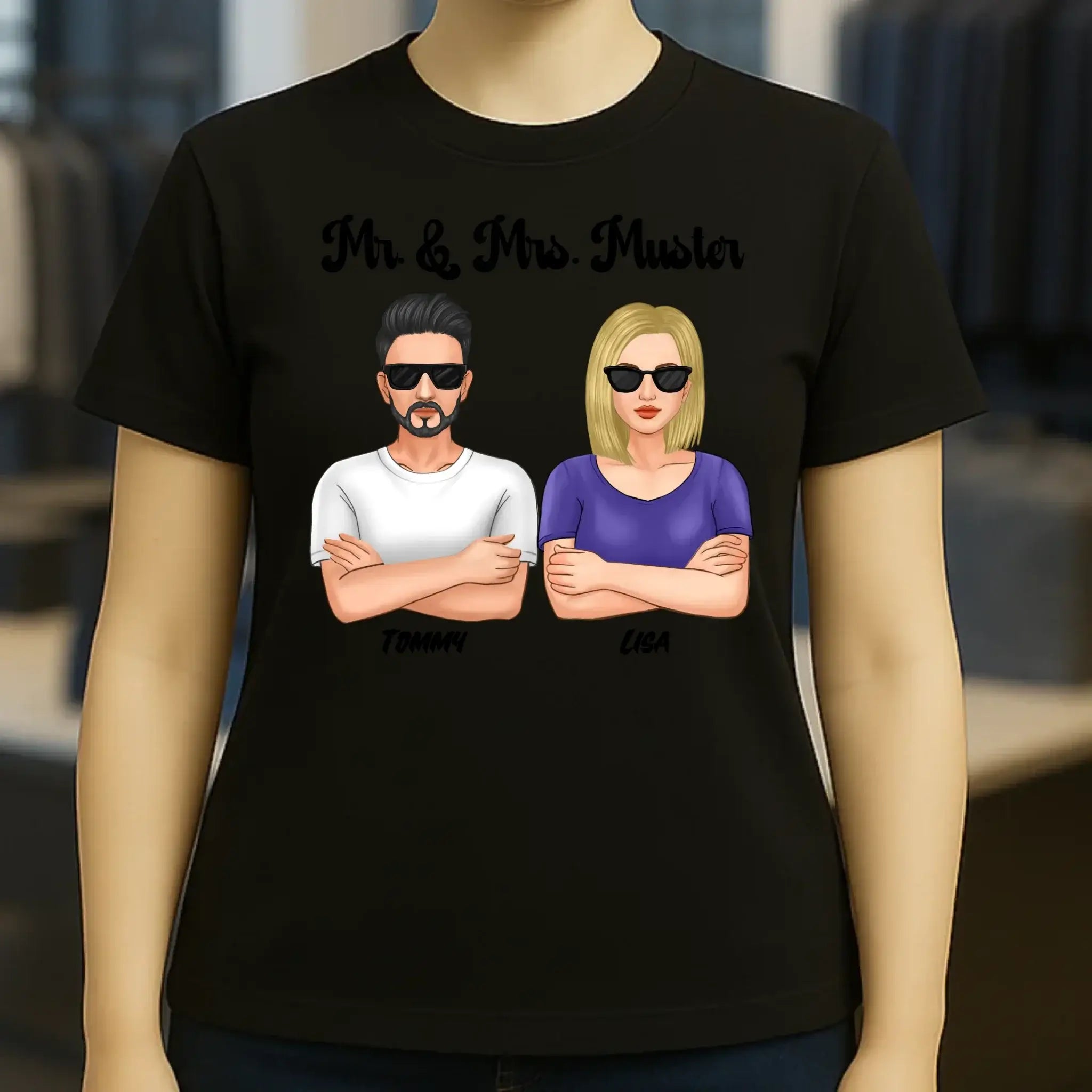5in1: Cool Couple - Ladies Premium T-Shirt XS-2XL aus Bio-Baumwolle für Damen