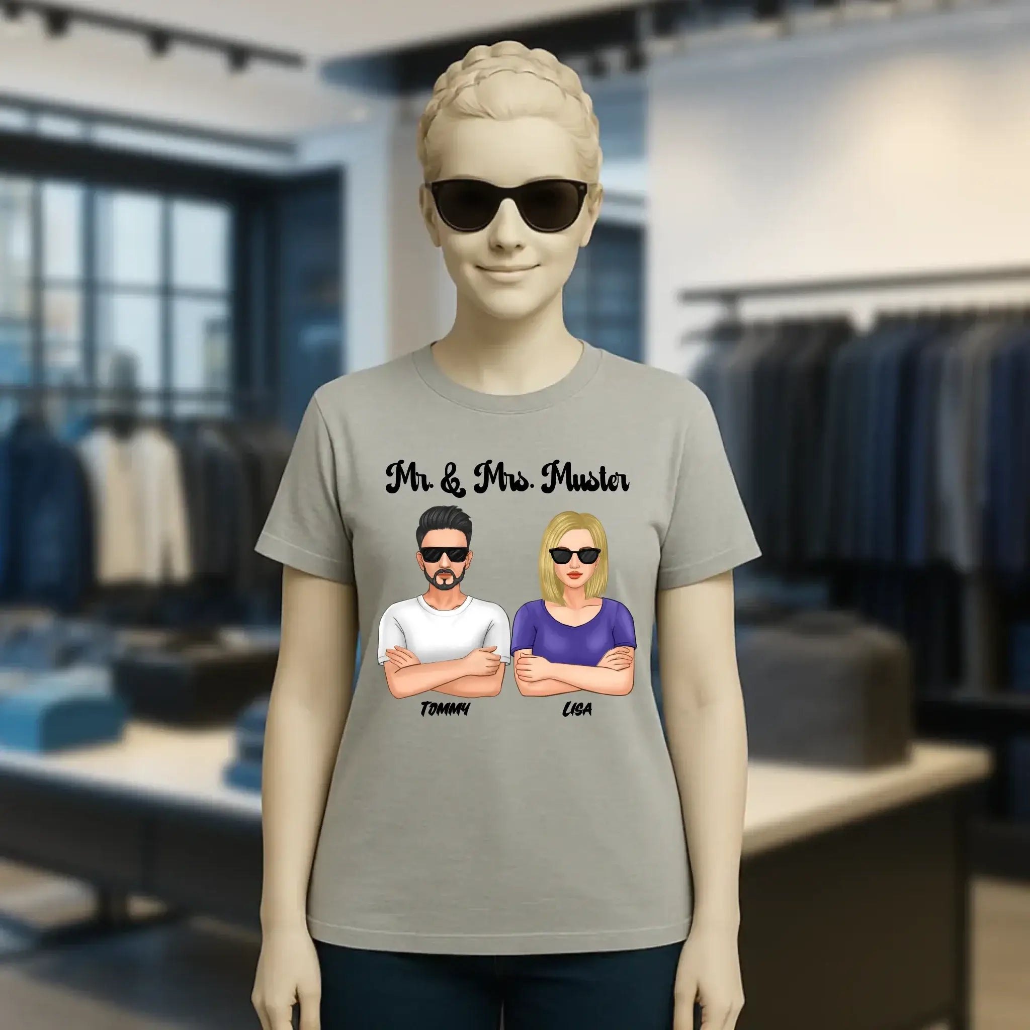 5in1: Cool Couple - Ladies Premium T-Shirt XS-2XL aus Bio-Baumwolle für Damen