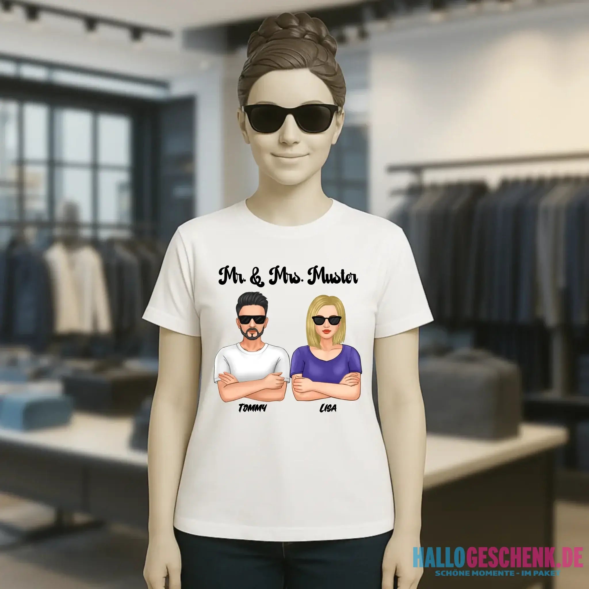 5in1: Cool Couple - Ladies Premium T-Shirt XS-2XL aus Bio-Baumwolle für Damen