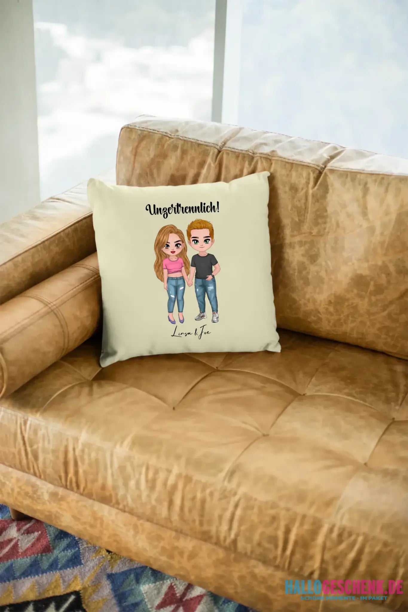 5in1: Cute People Design - Kissen 40x40 cm