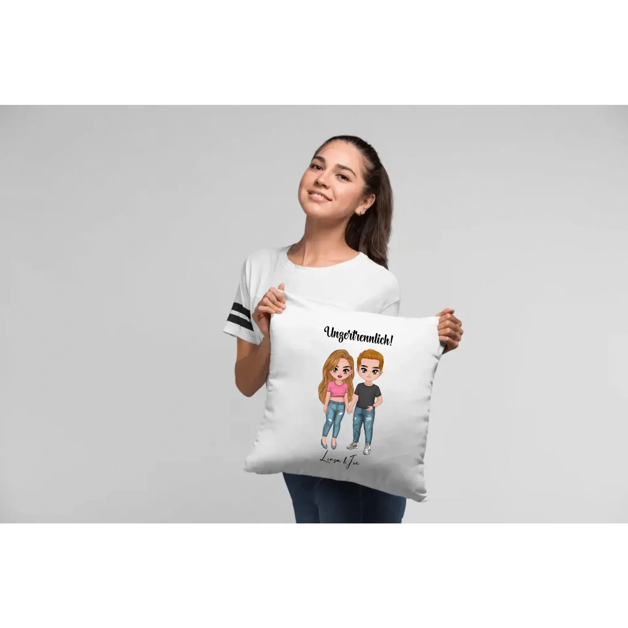5in1: Cute People Design - Kissen 40x40 cm