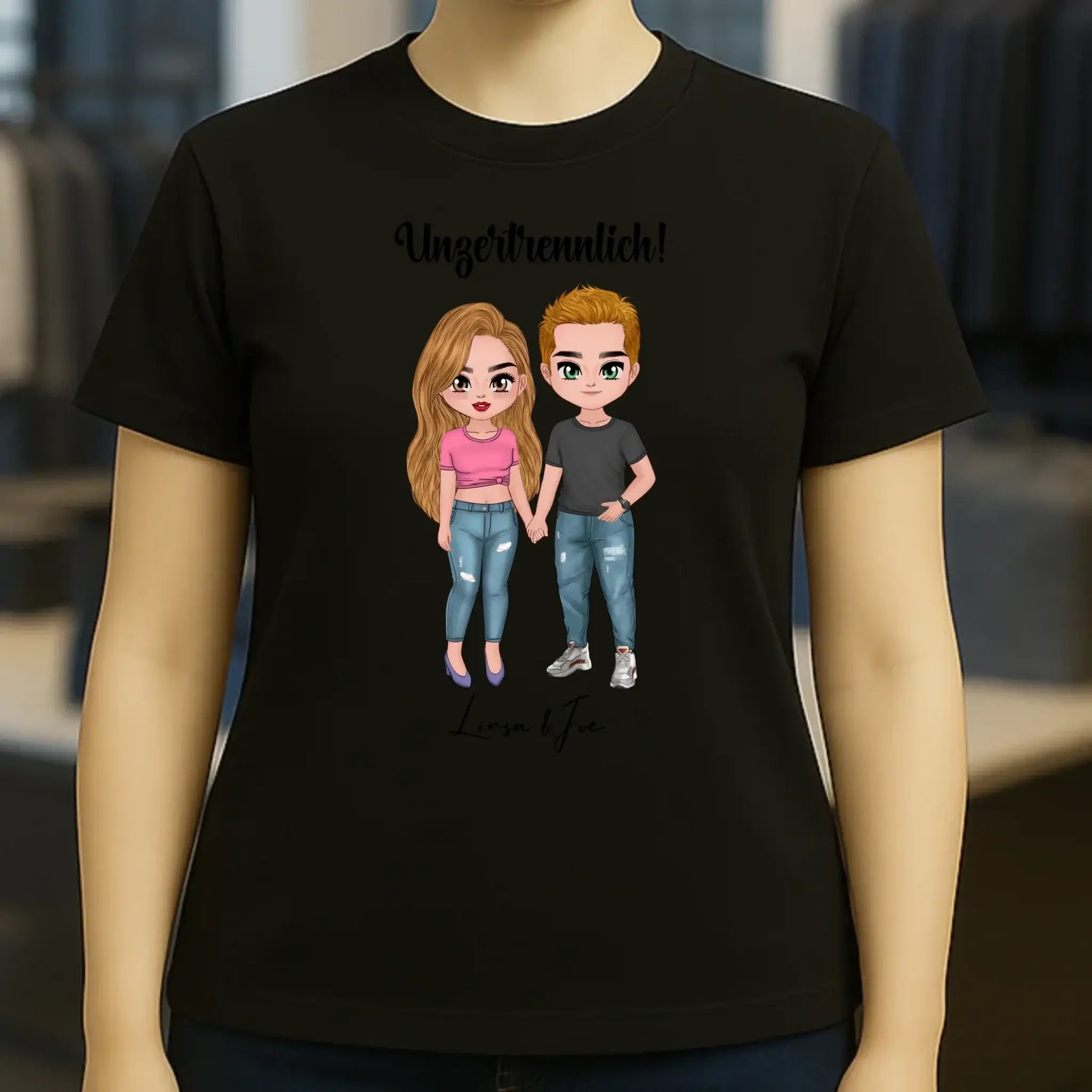 5in1: Cute People Design - Ladies Premium T-Shirt XS-2XL aus Bio-Baumwolle für Damen
