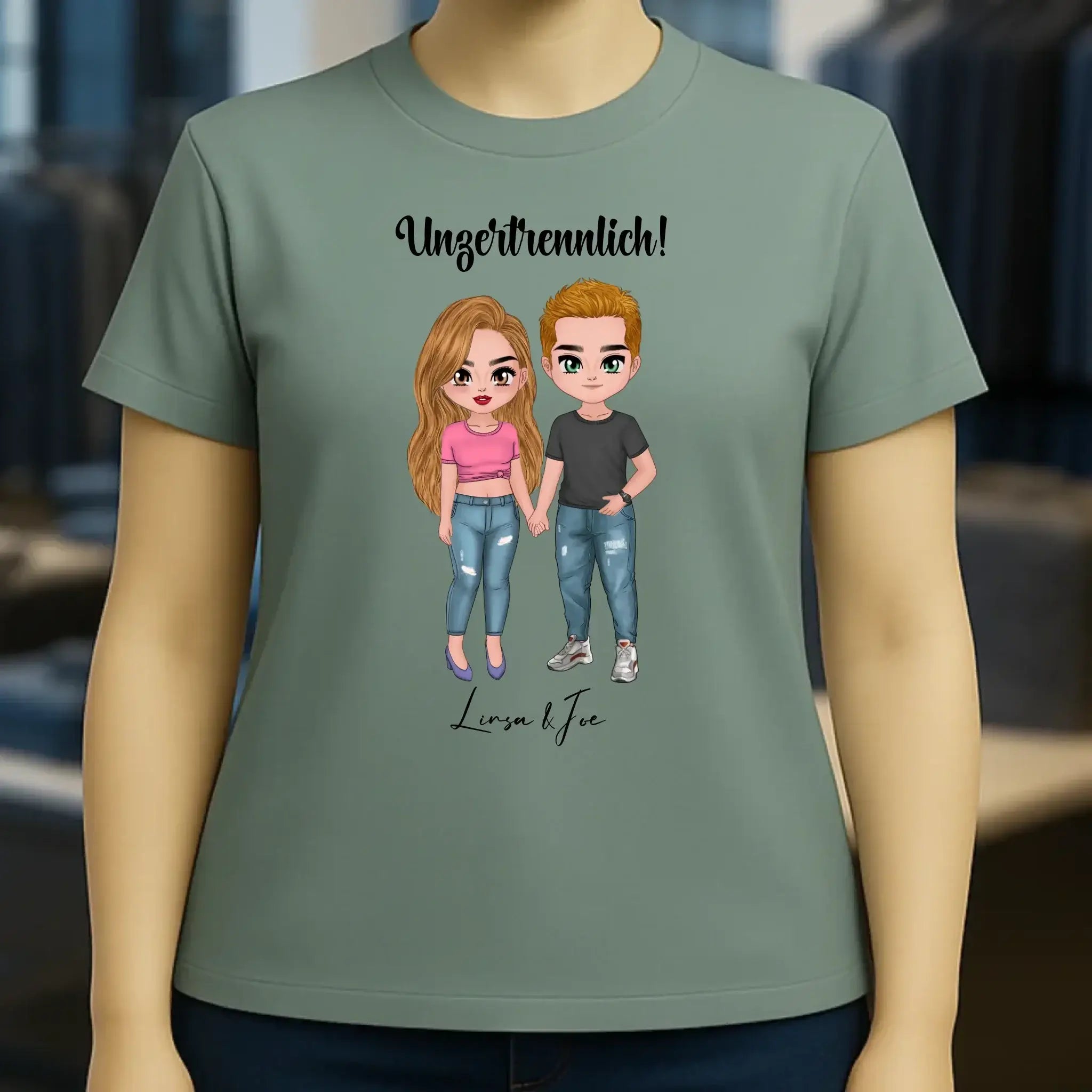 5in1: Cute People Design - Ladies Premium T-Shirt XS-2XL aus Bio-Baumwolle für Damen