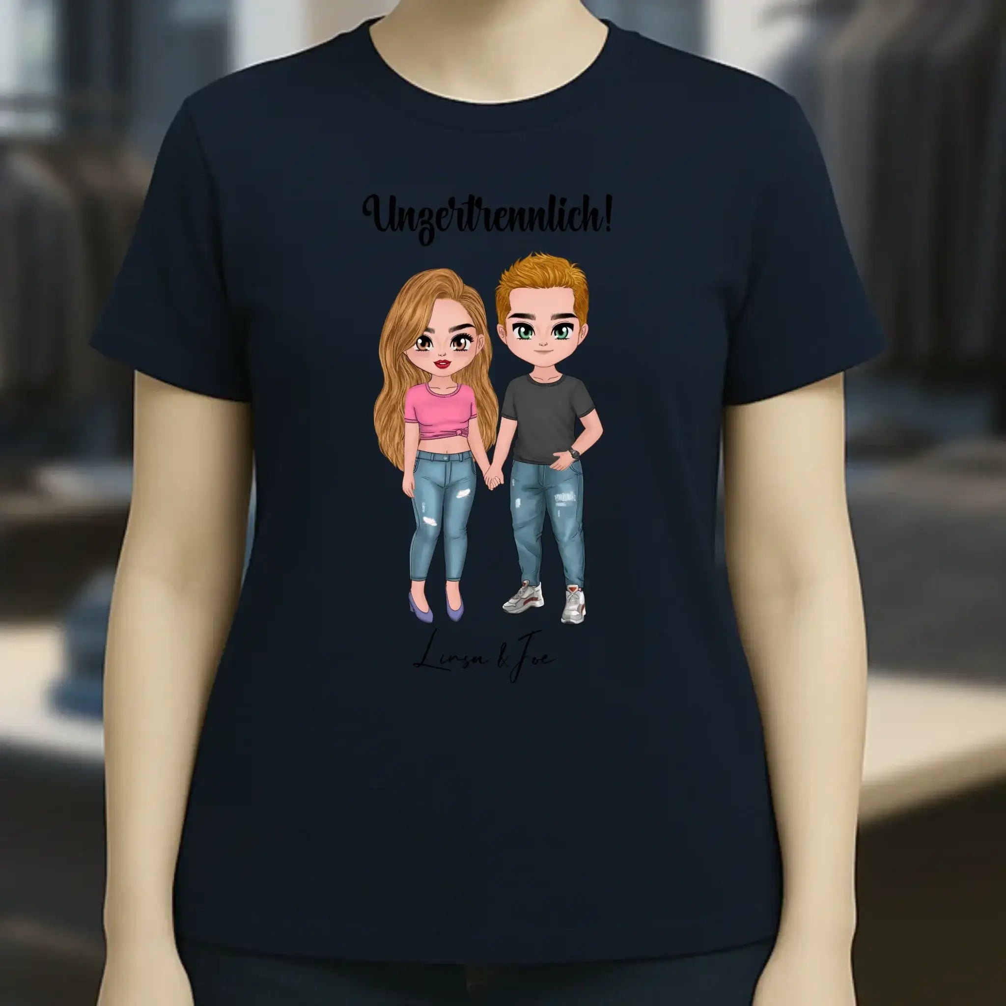 5in1: Cute People Design - Ladies Premium T-Shirt XS-2XL aus Bio-Baumwolle für Damen