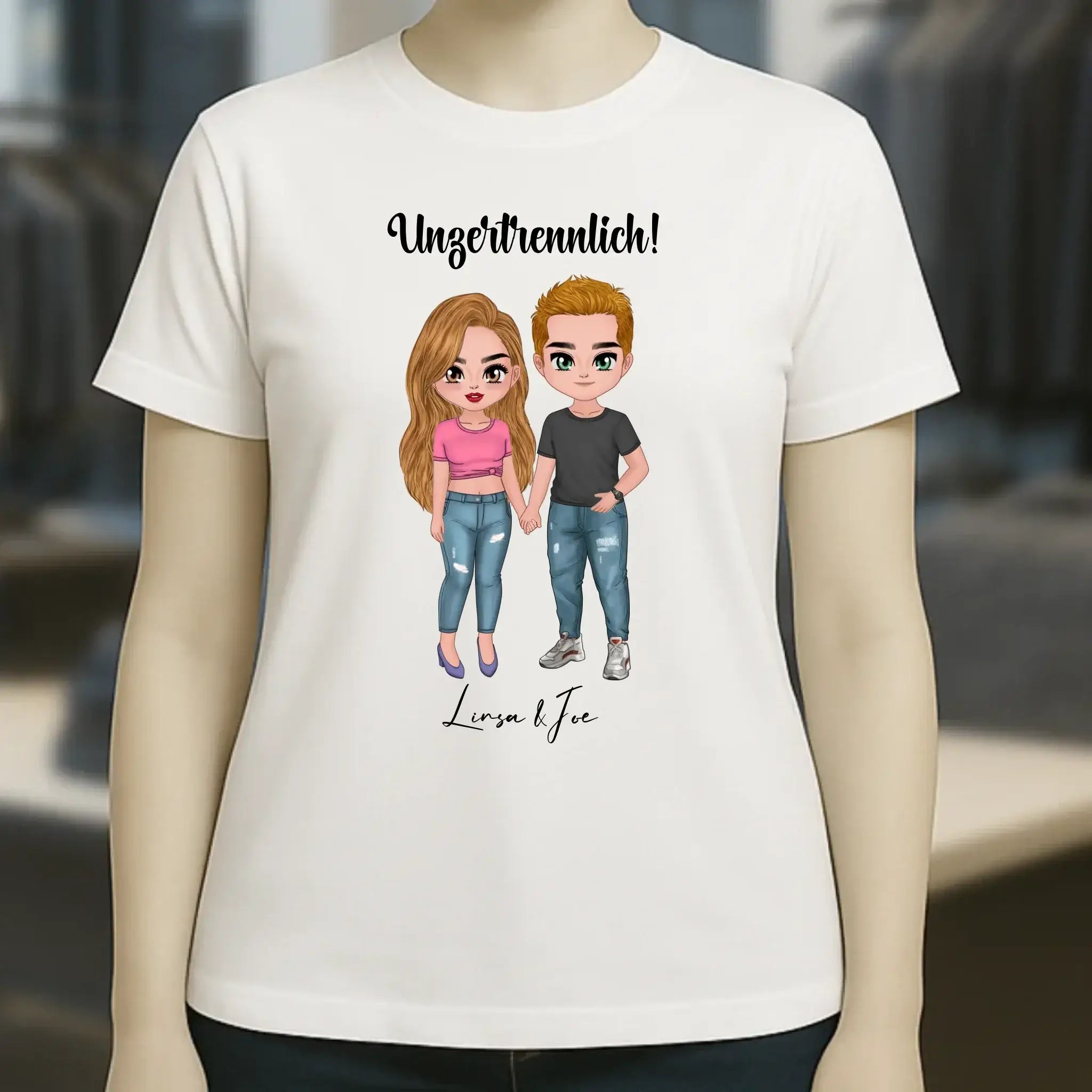 5in1: Cute People Design - Ladies Premium T-Shirt XS-2XL aus Bio-Baumwolle für Damen