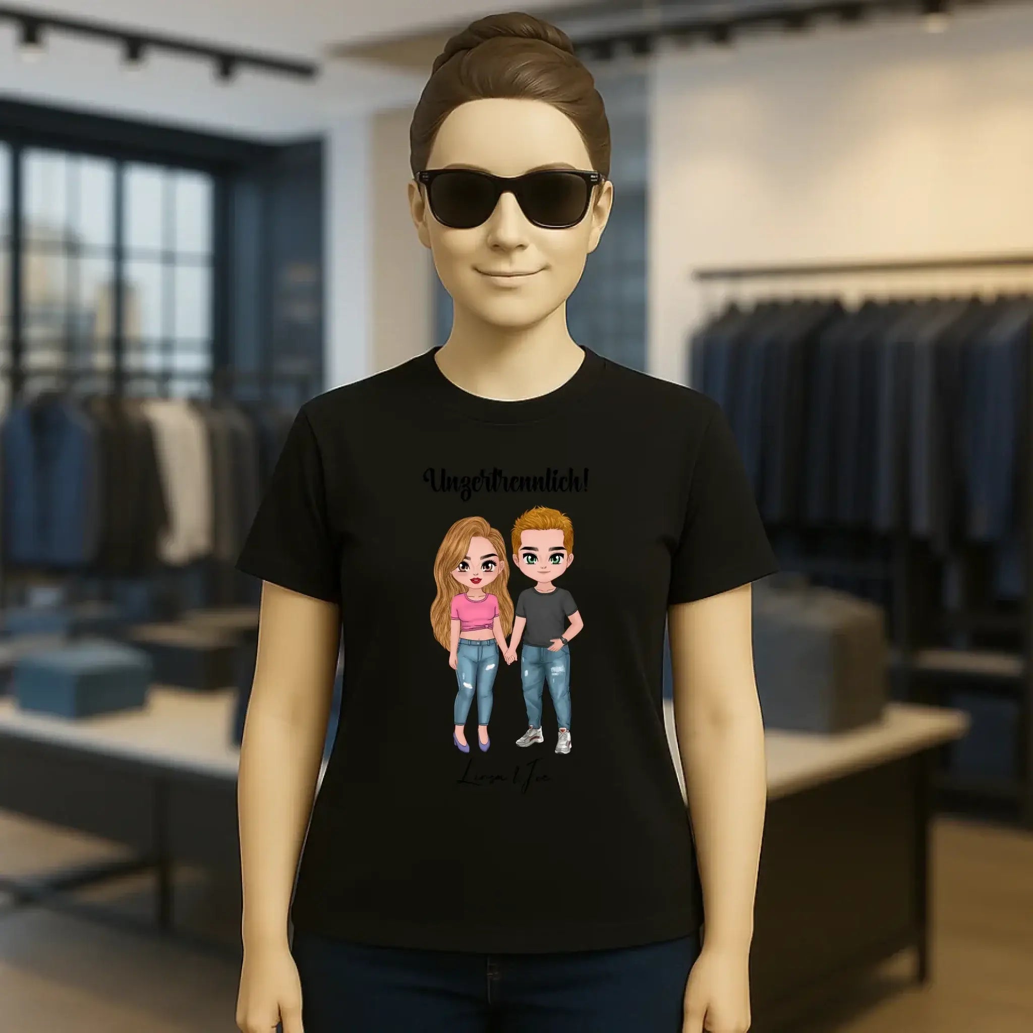 5in1: Cute People Design - Ladies Premium T-Shirt XS-2XL aus Bio-Baumwolle für Damen