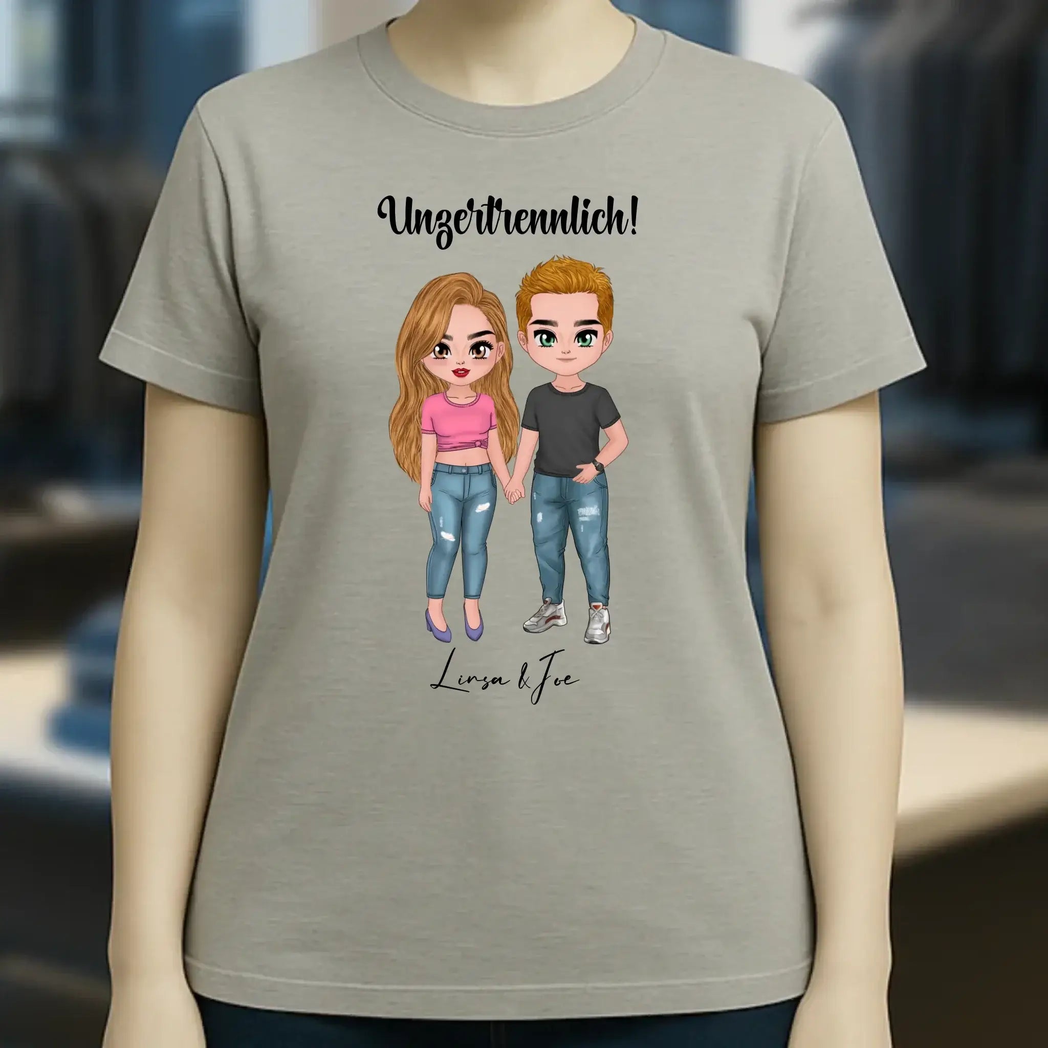 5in1: Cute People Design - Ladies Premium T-Shirt XS-2XL aus Bio-Baumwolle für Damen