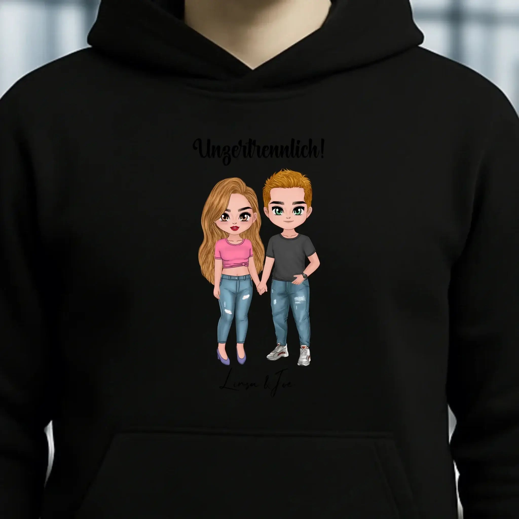 5in1: Cute People Design - Unisex Premium Hoodie XS-5XL aus Bio-Baumwolle für Damen & Herren