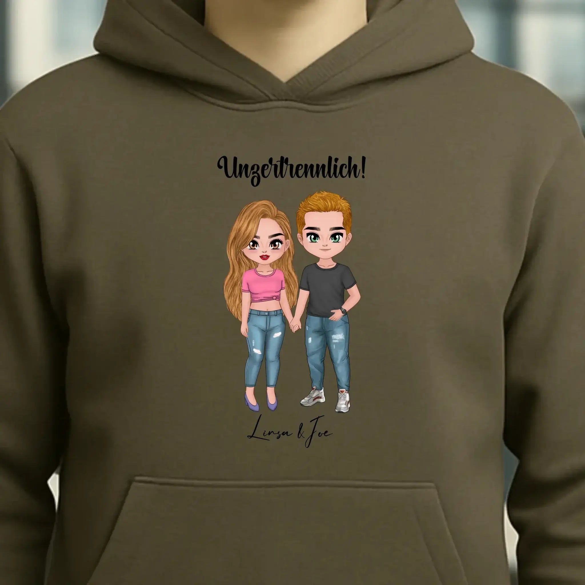 5in1: Cute People Design - Unisex Premium Hoodie XS-5XL aus Bio-Baumwolle für Damen & Herren