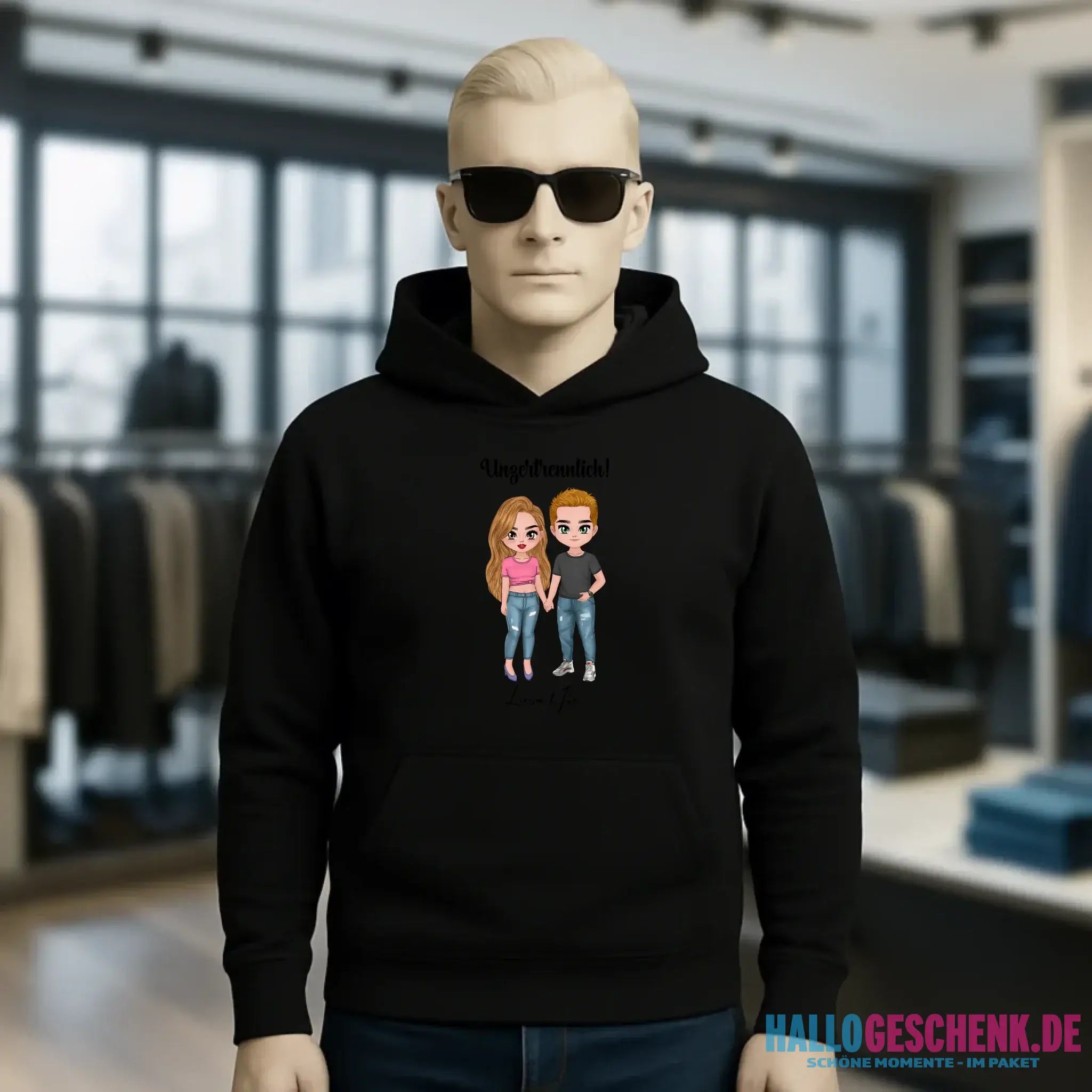 5in1: Cute People Design - Unisex Premium Hoodie XS-5XL aus Bio-Baumwolle für Damen & Herren
