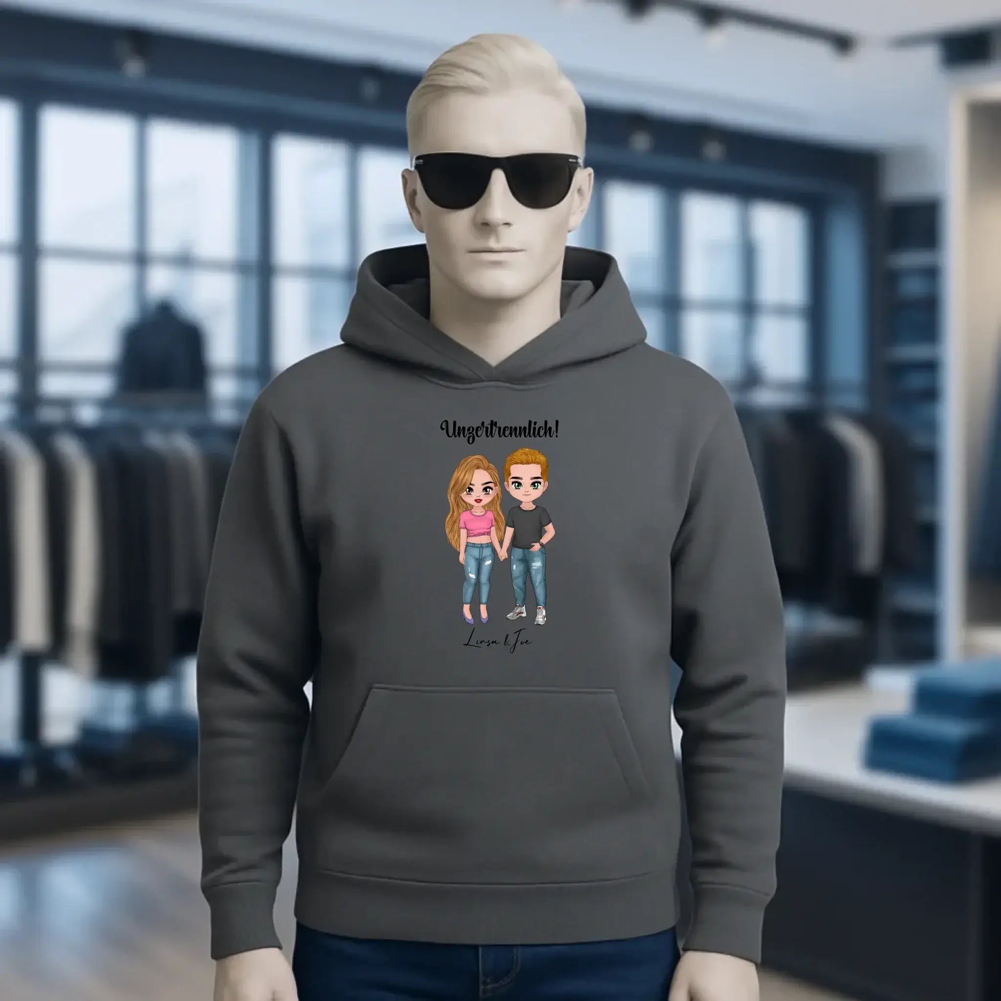 5in1: Cute People Design - Unisex Premium Hoodie XS-5XL aus Bio-Baumwolle für Damen & Herren