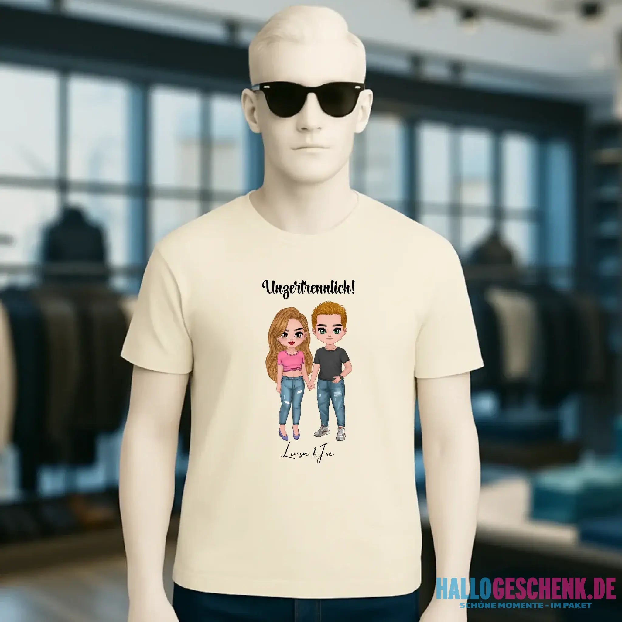 5in1: Cute People Design - Unisex Premium T-Shirt XS-5XL aus Bio-Baumwolle für Damen & Herren