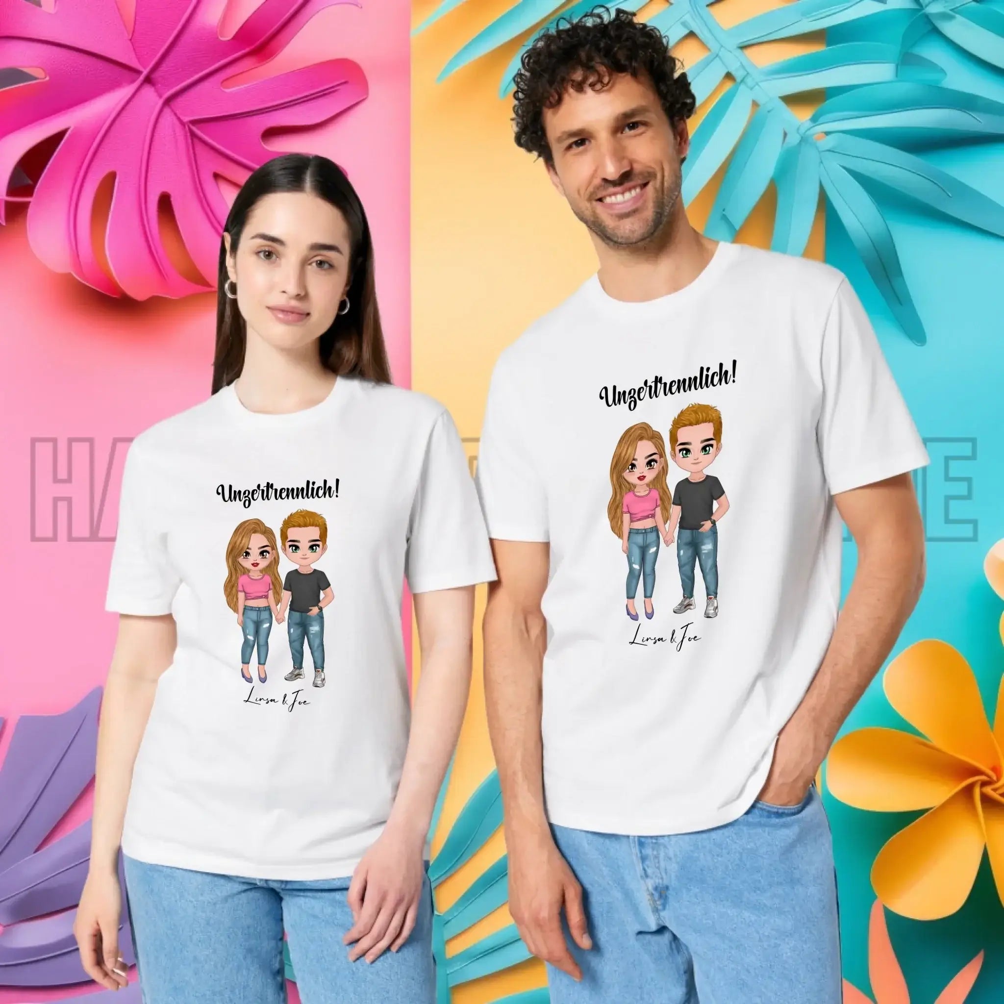 5in1: Cute People Design - Unisex Premium T-Shirt XS-5XL aus Bio-Baumwolle für Damen & Herren