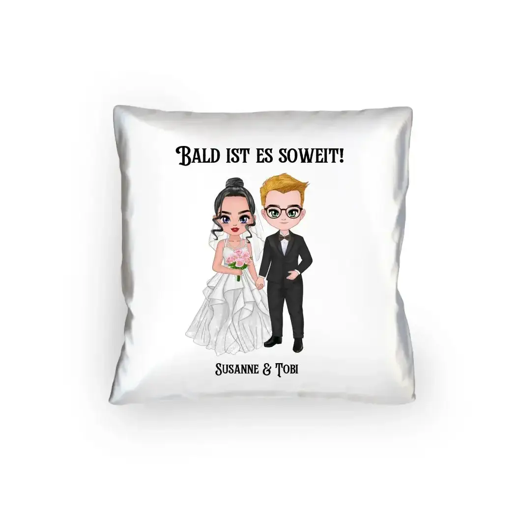 5in1: Hochzeitspaar - Kissen 40x40 cm