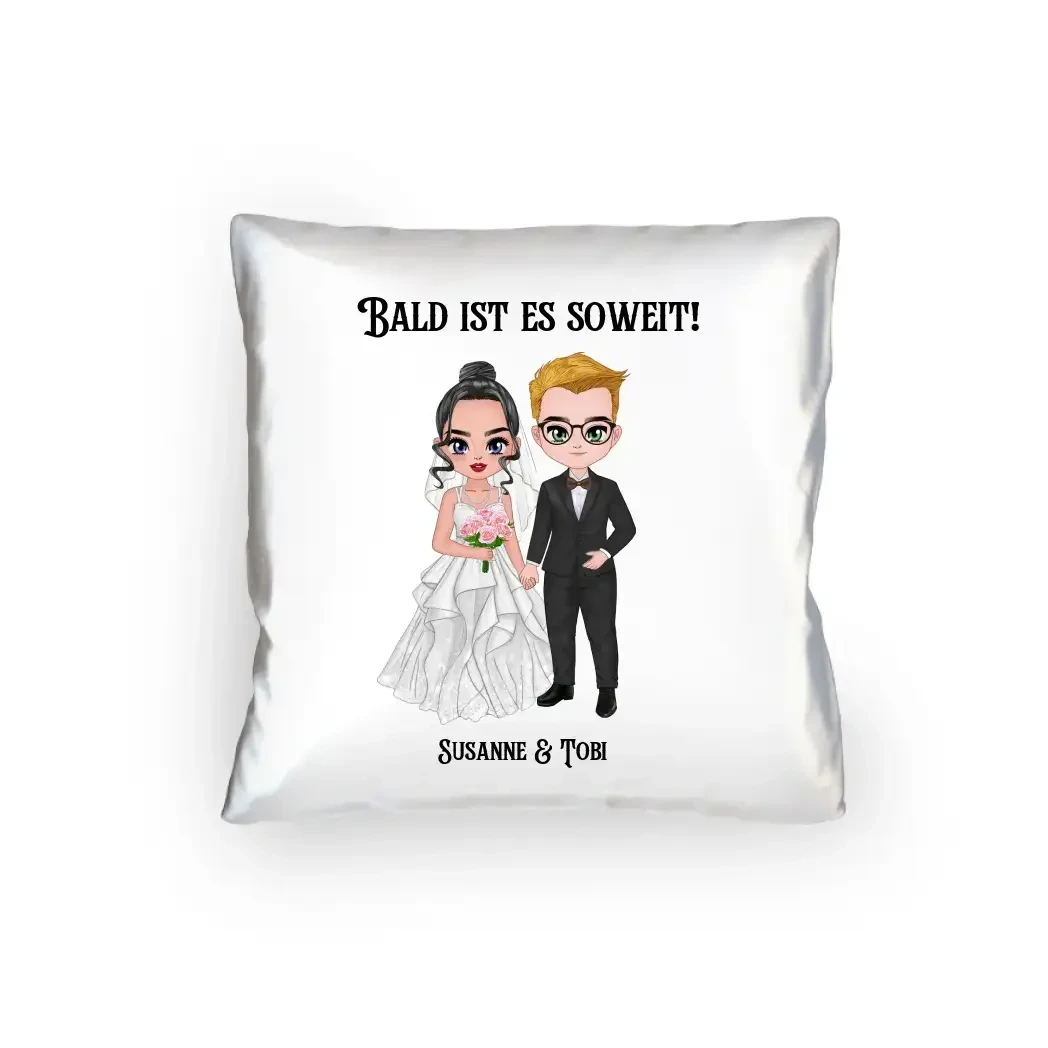 5in1: Hochzeitspaar - Kissen 40x40 cm